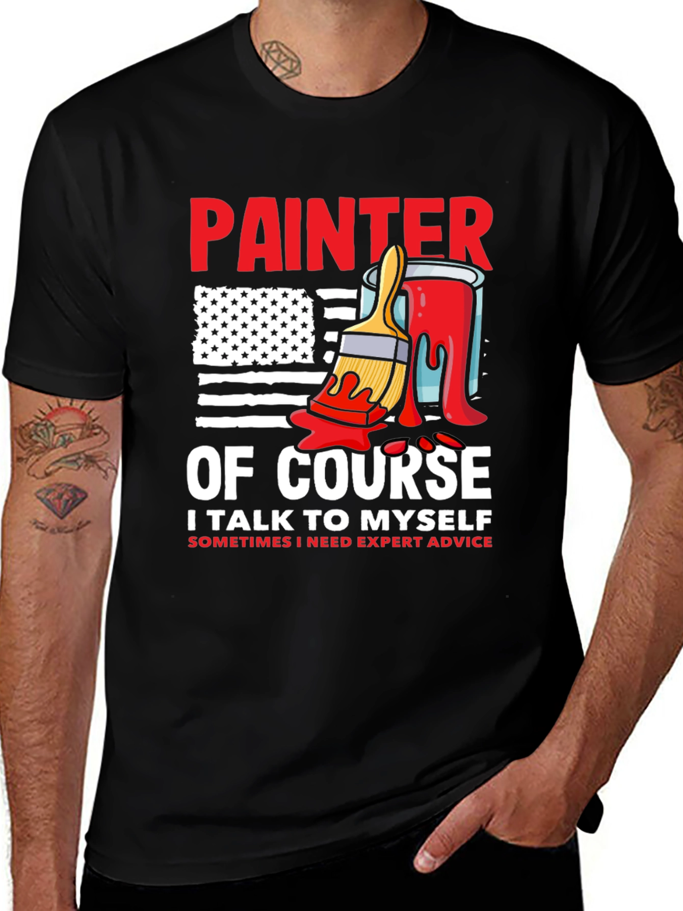 Variant 7 of Painter Of Course T-Shirt Funny Painting Tee