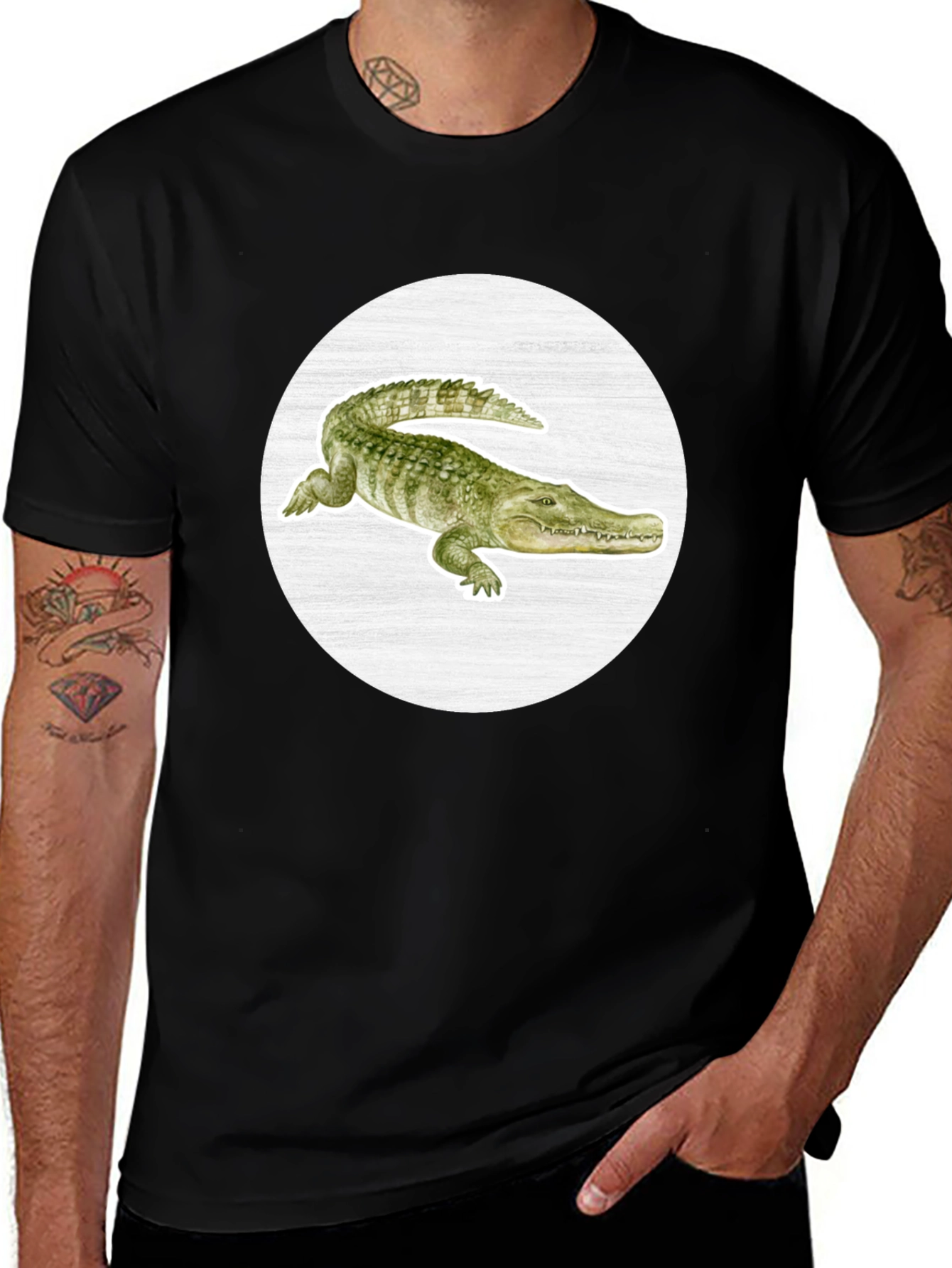 Variant 2 of Crocodile Graphic Tee - Unique Animal Print T-Shirt