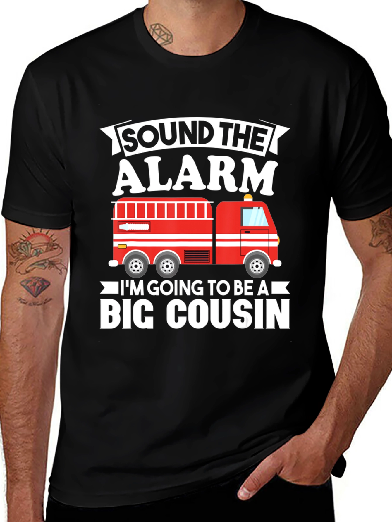 Variant 29 of Sound the Alarm Big Cousin T-Shirt