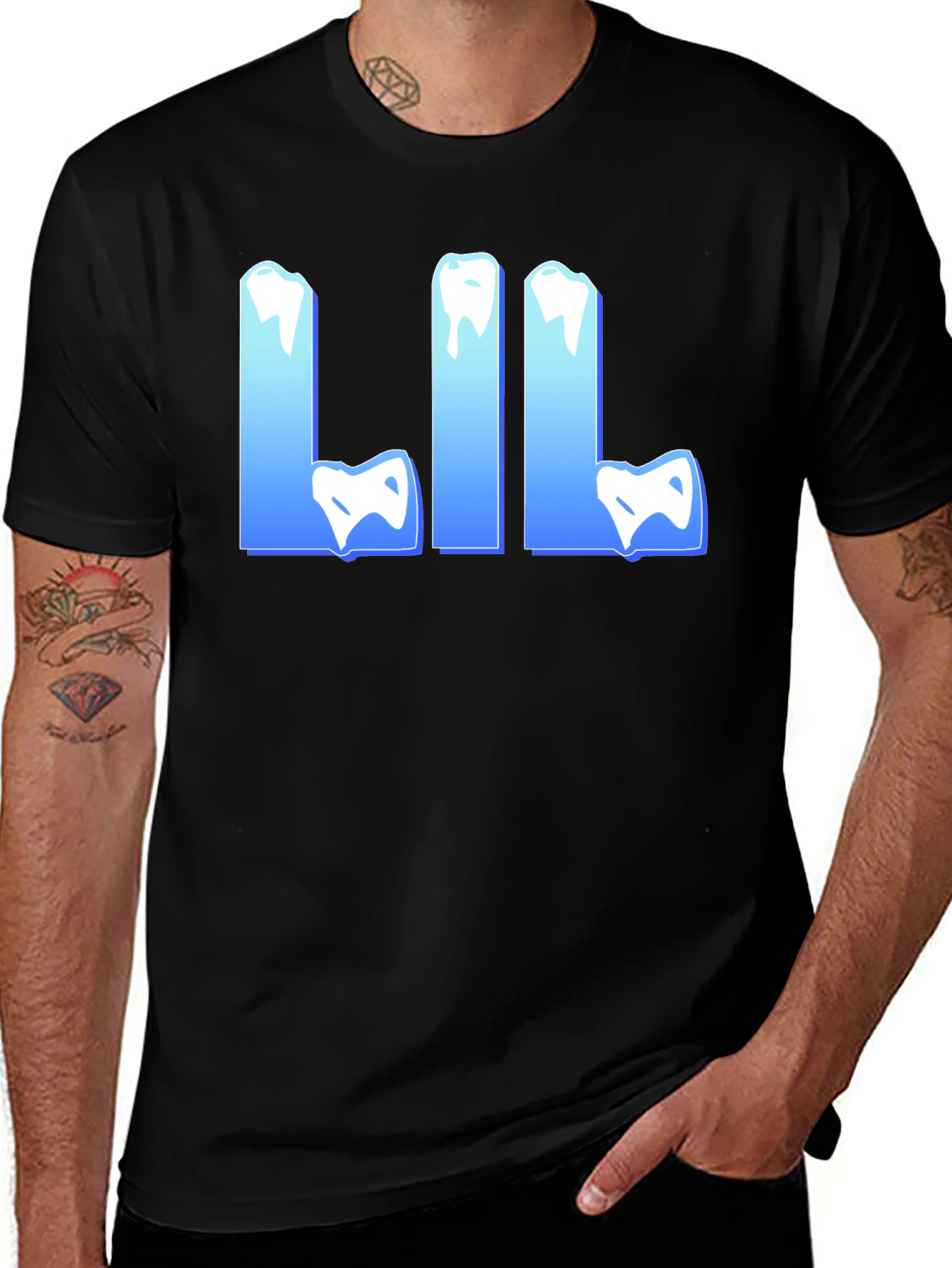 Variant 10 of Iced Out LIL Black Tee