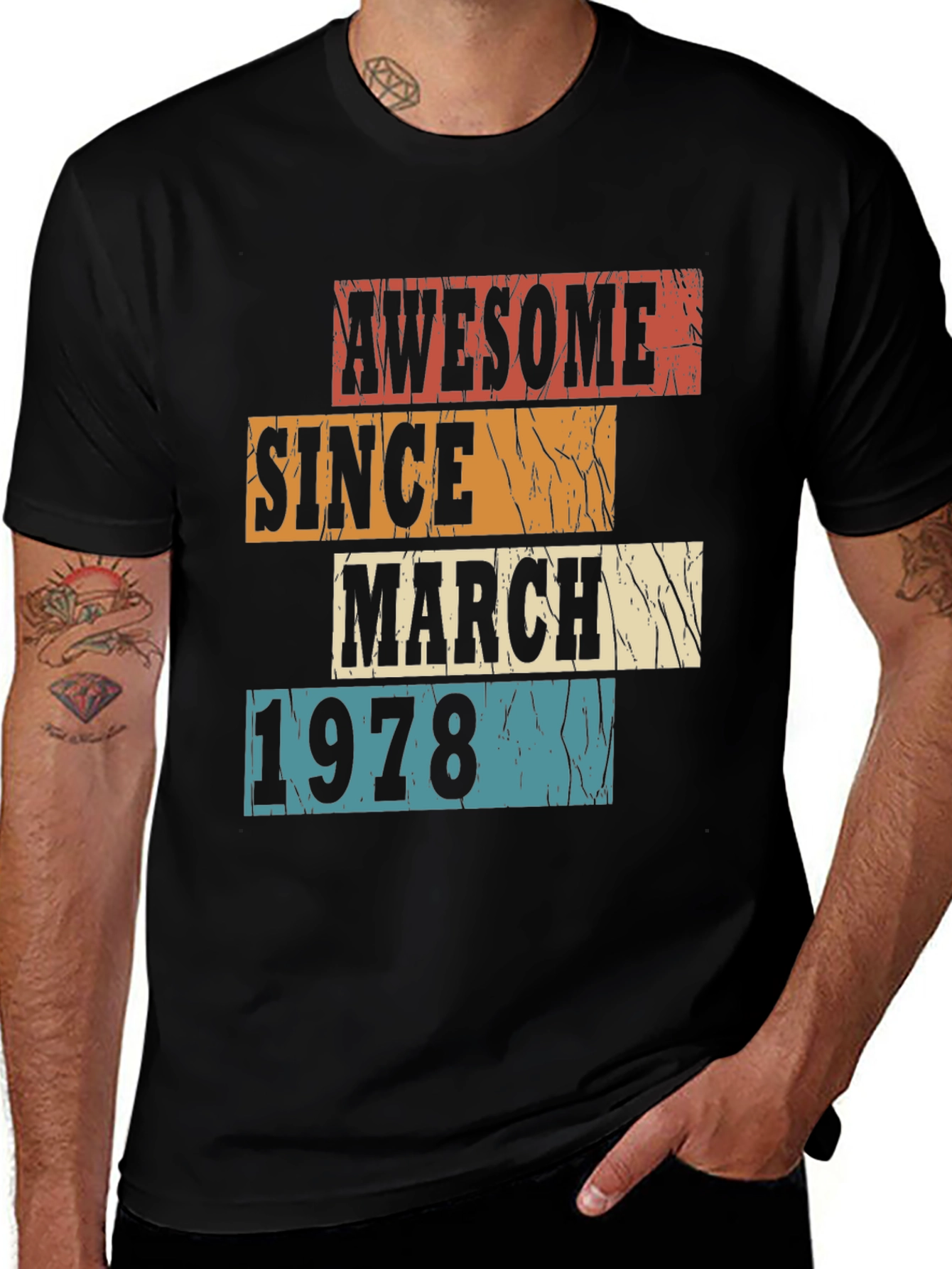 Variant 9 of Awesome Since March 1978 Graphic T-Shirt