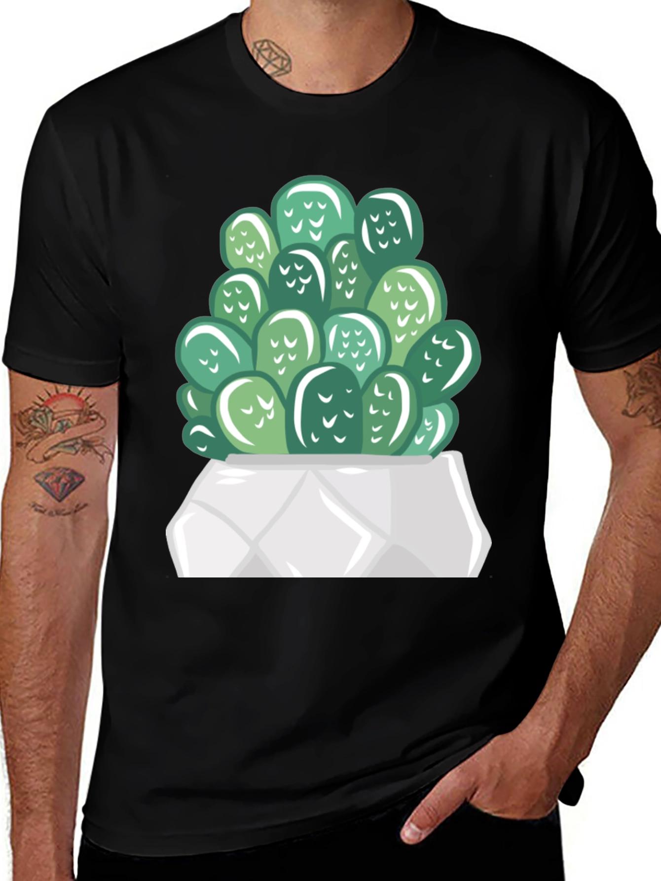 Variant 25 of Cactus Graphic Print T-Shirt