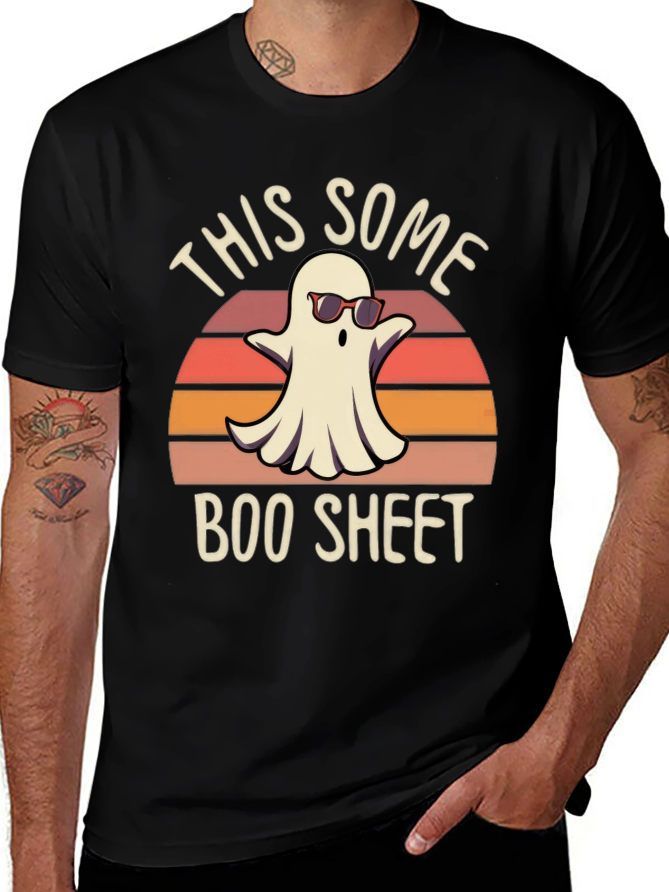 Variant 23 of Boo Sheet Ghost Graphic T-Shirt