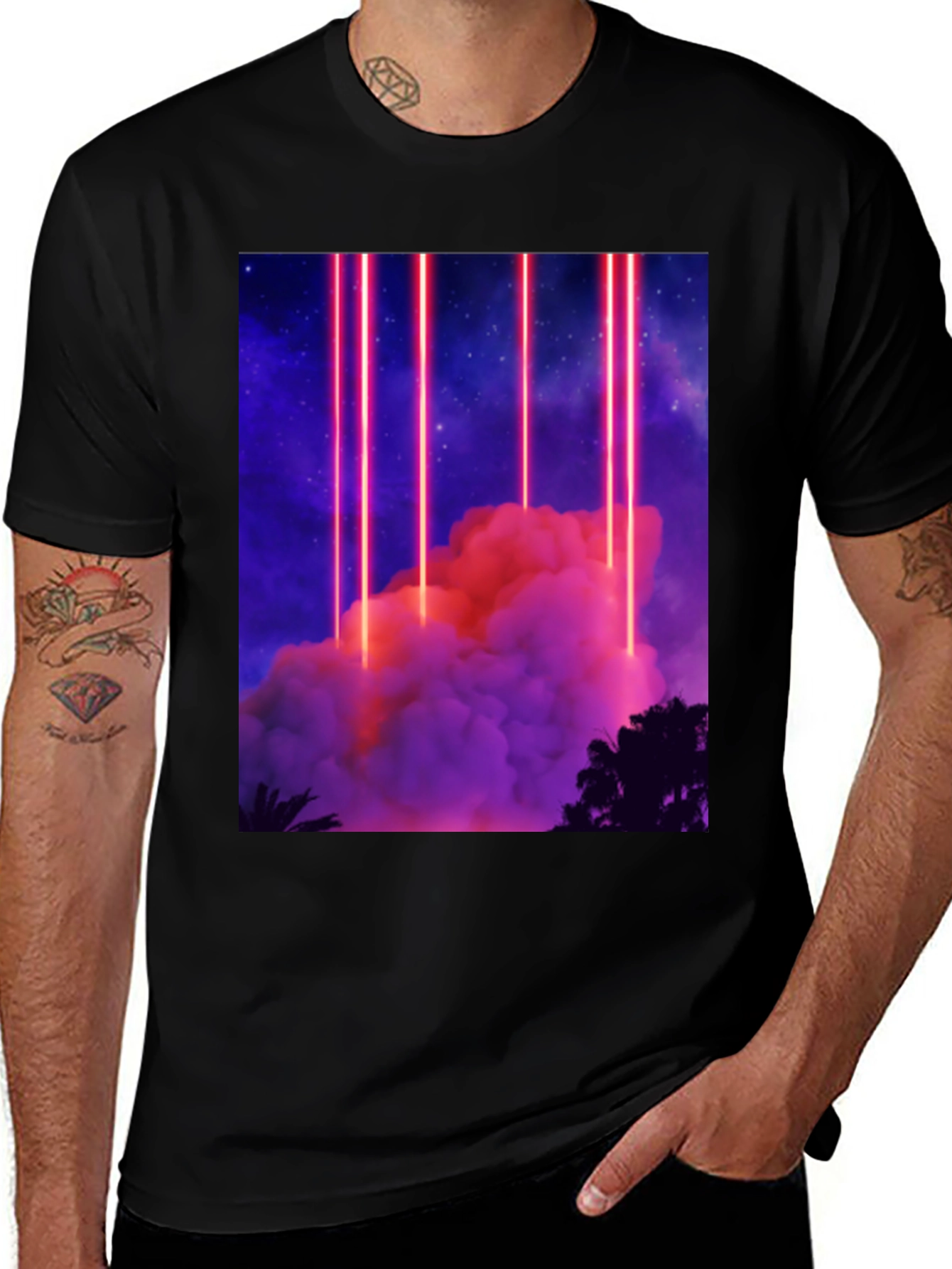 Variant 15 of Neon Cloudscape T-Shirt