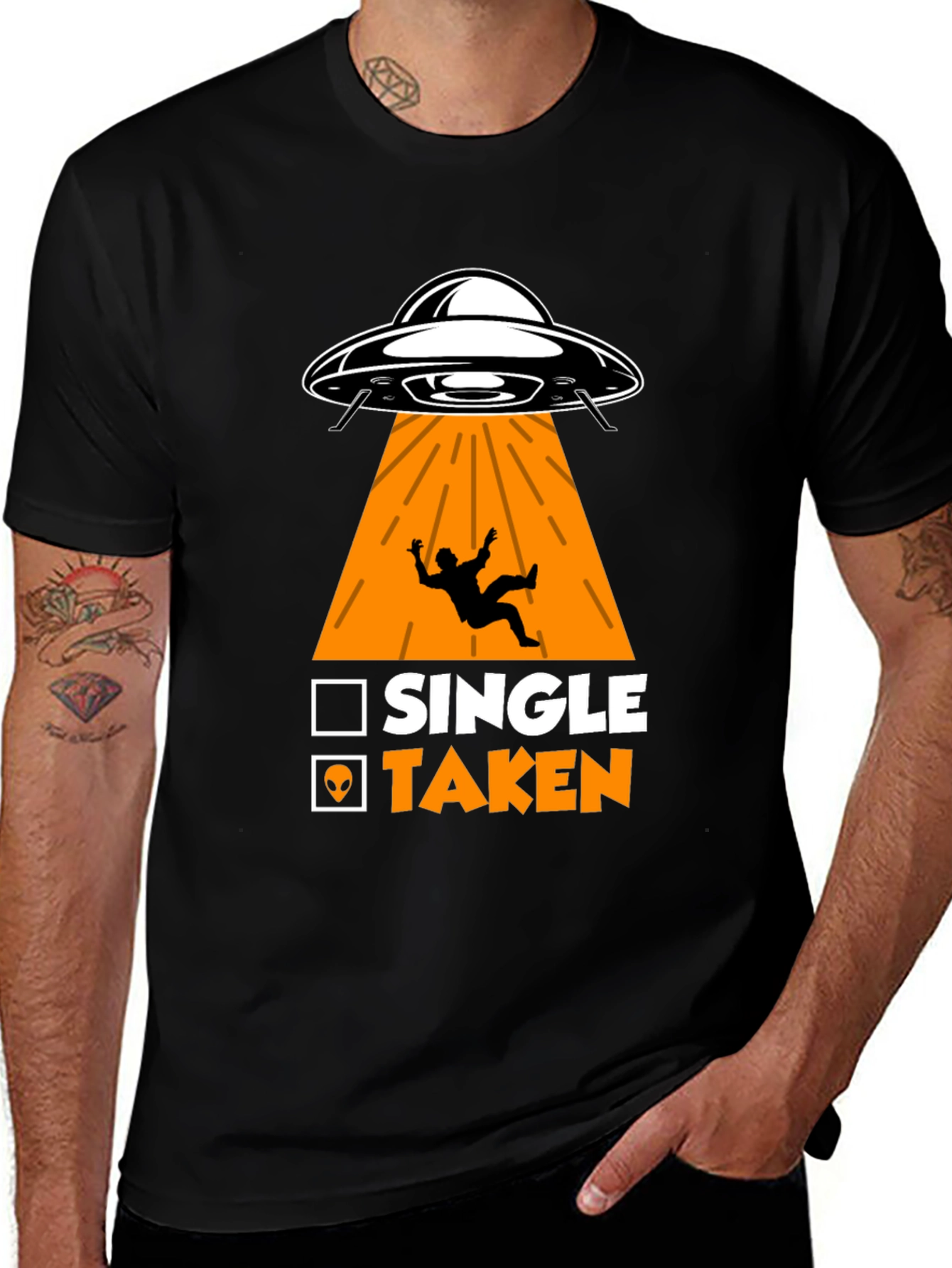 Variant 9 of Single Taken Alien Abduction T-Shirt