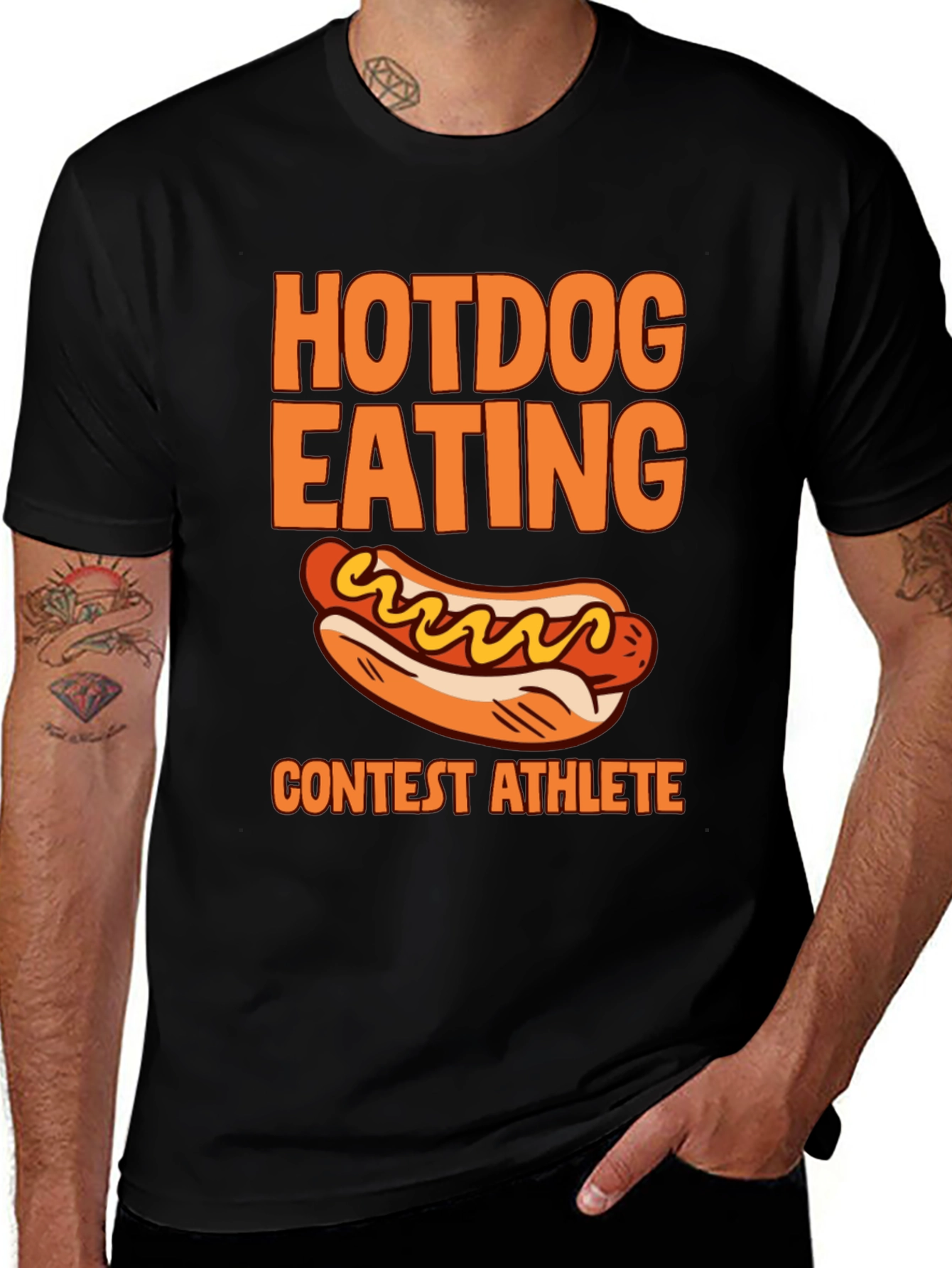 Variant 23 of Hotdog Eating Contest Athlete T-Shirt