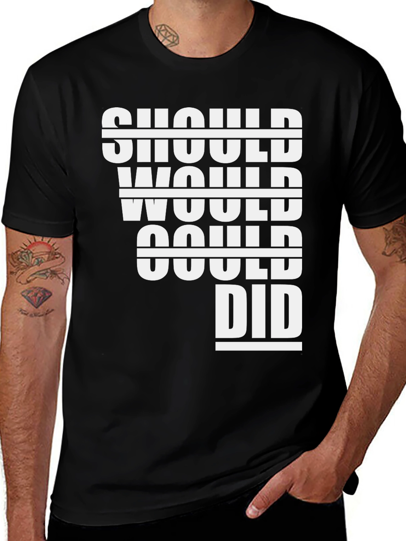 Variant 2 of Should Would Could Did T-Shirt