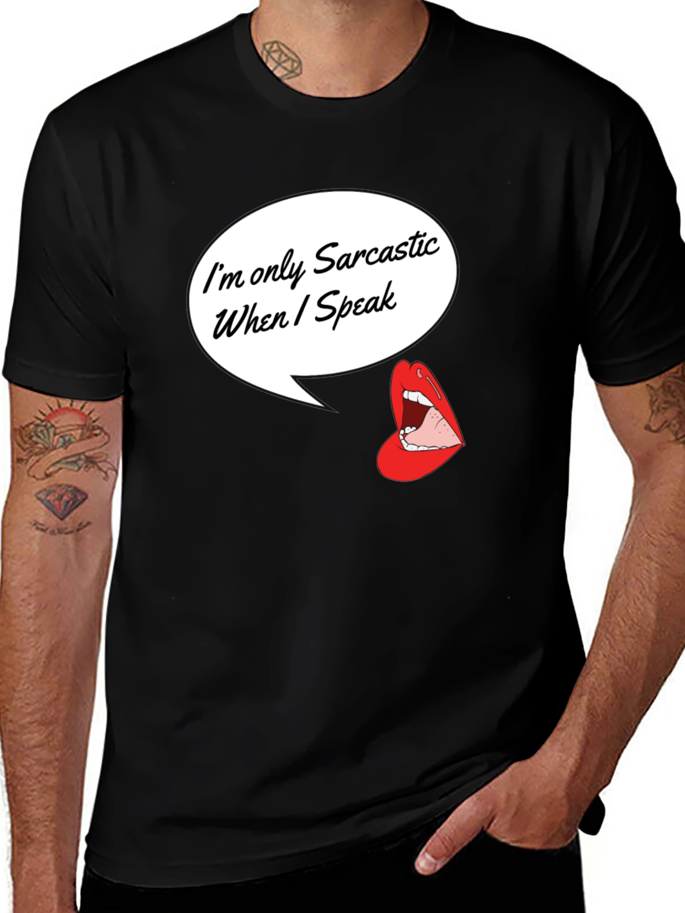Variant 17 of Sarcastic When I Speak Graphic Tee