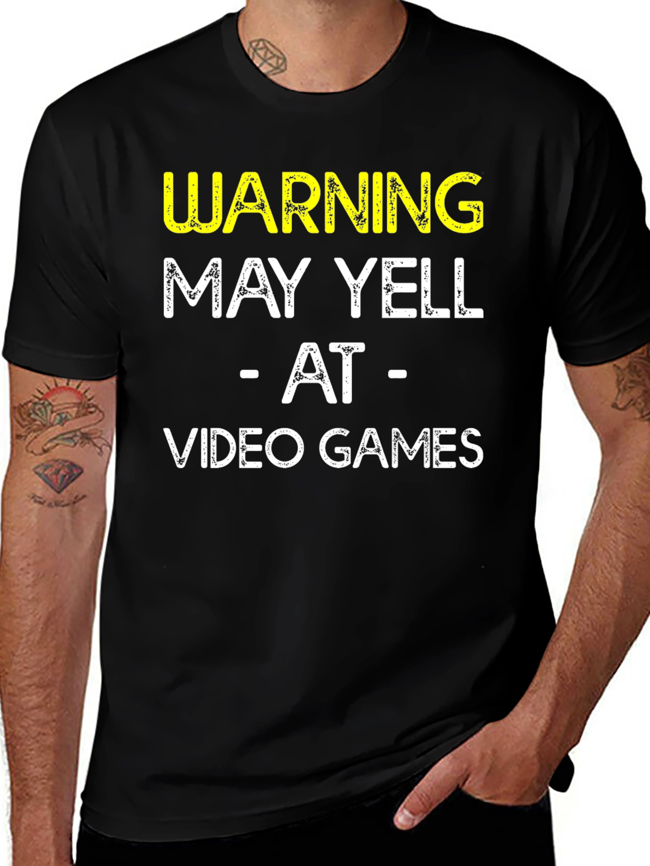 Warning May Yell At Video Games T-Shirt