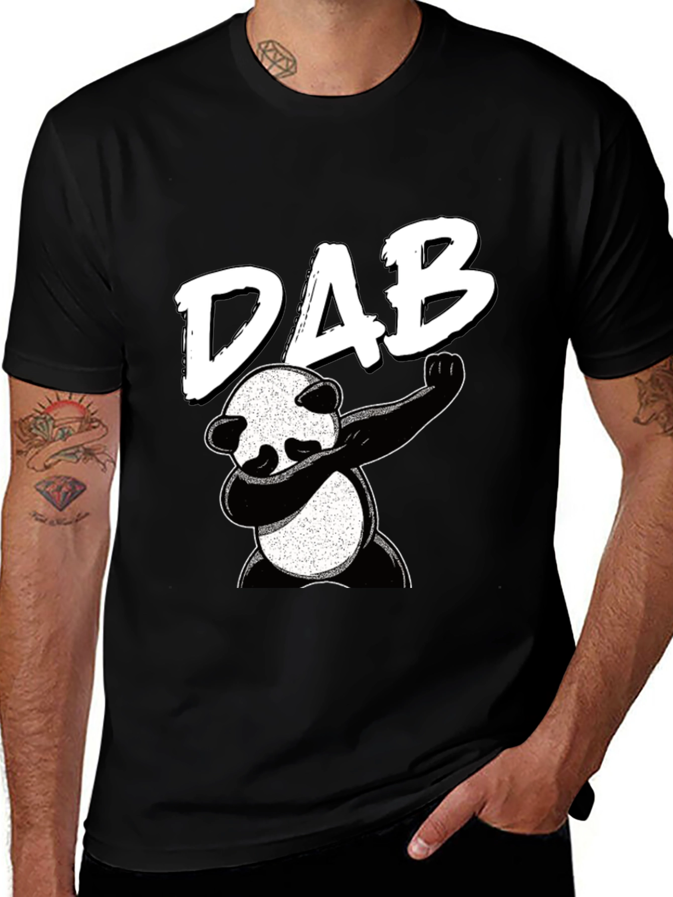 Variant 9 of Dabbing Panda T-Shirt: Cool Graphic Tee for Men