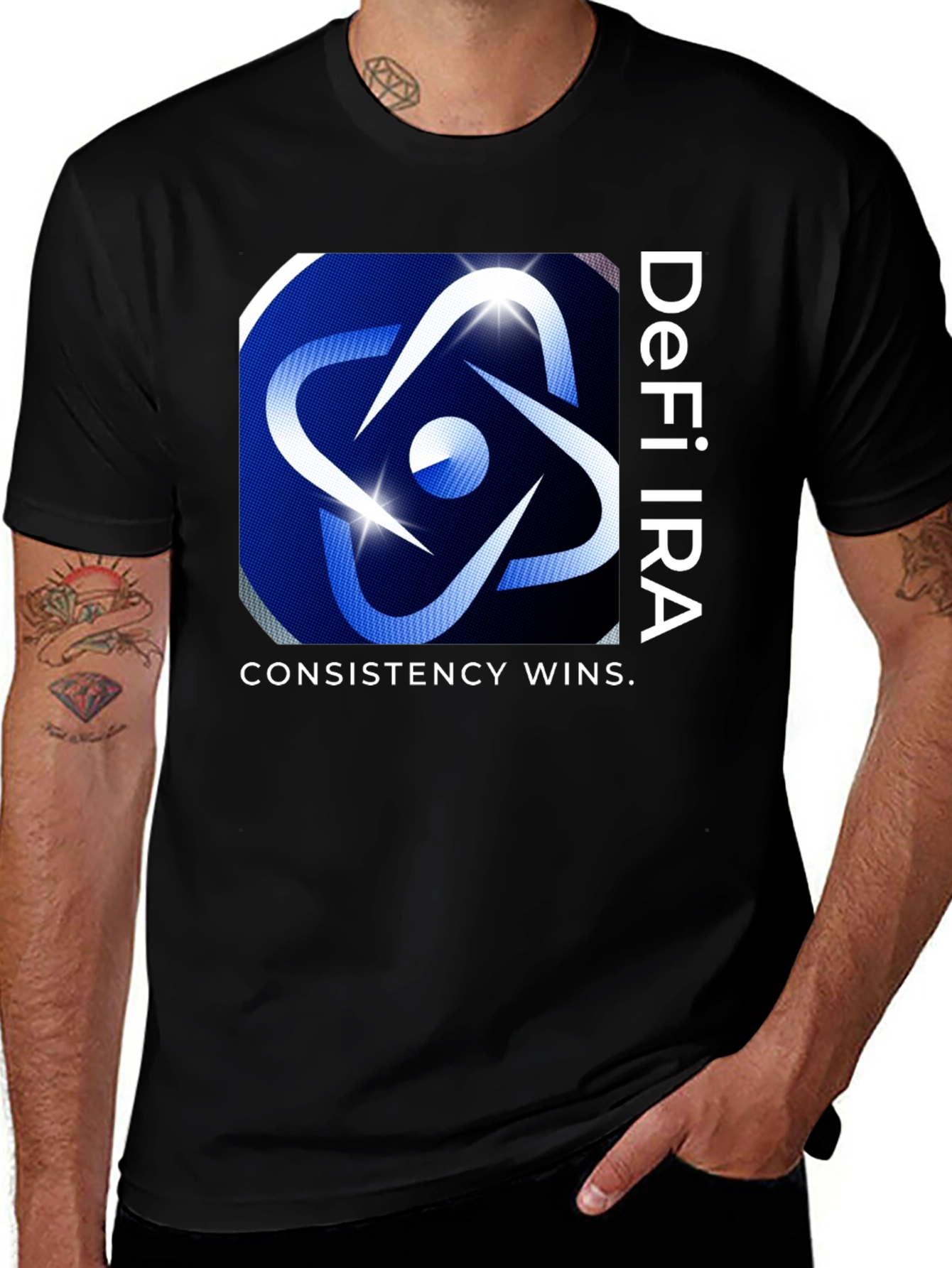 Variant 18 of DeFi IRA Consistency Wins Graphic Tee