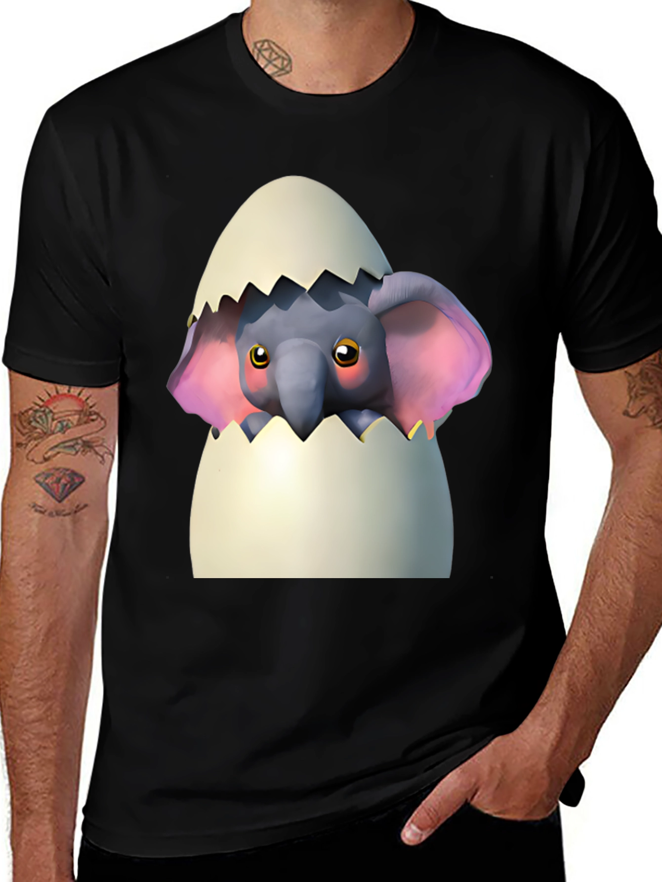 Variant 26 of Cute Elephant Hatching T-Shirt