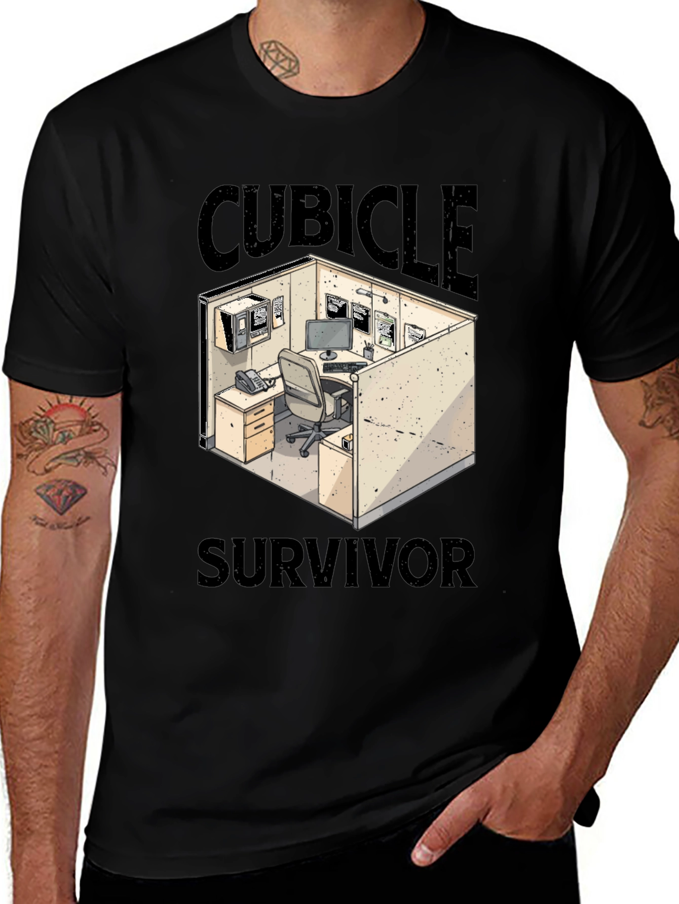 Variant 30 of Cubicle Survivor Graphic T-Shirt