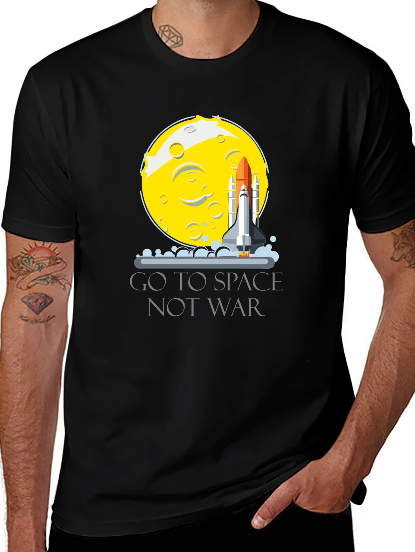 Variant 24 of Go To Space Not War T-Shirt