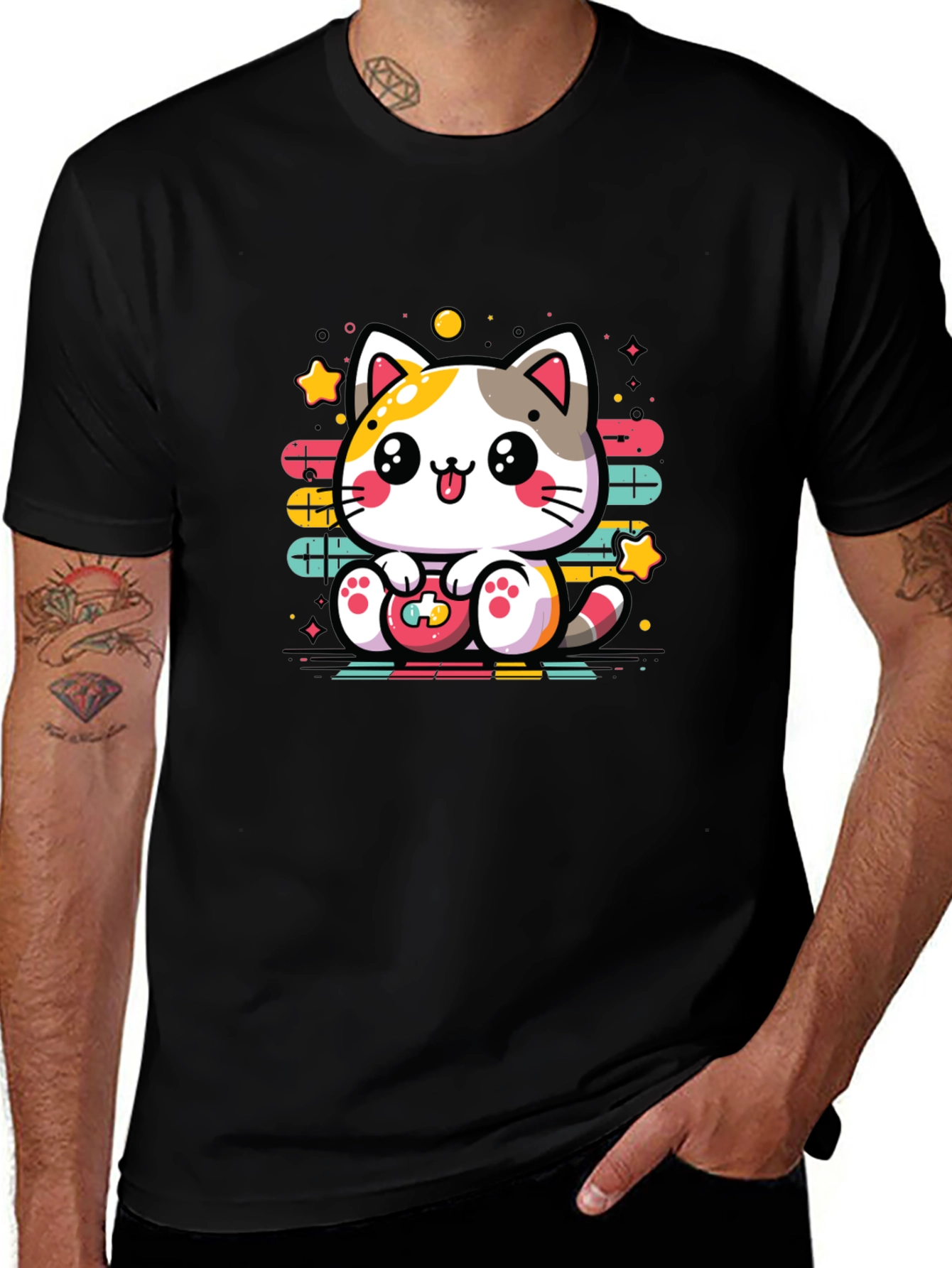 Variant 15 of Gamer Cat T-Shirt - Cute Kawaii Style Tee