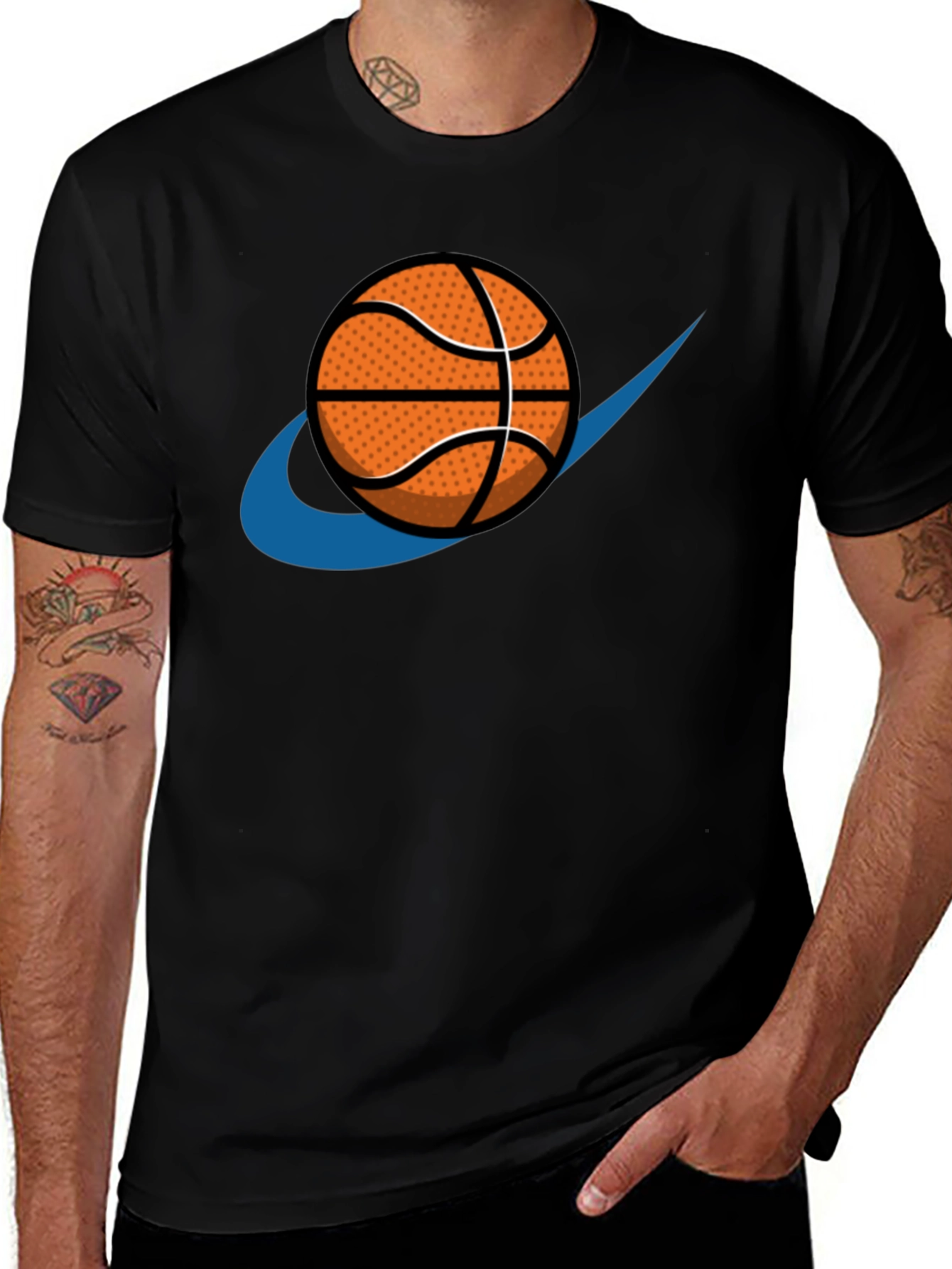 Variant 18 of Basketball Graphic Tee - Stylish Comfort