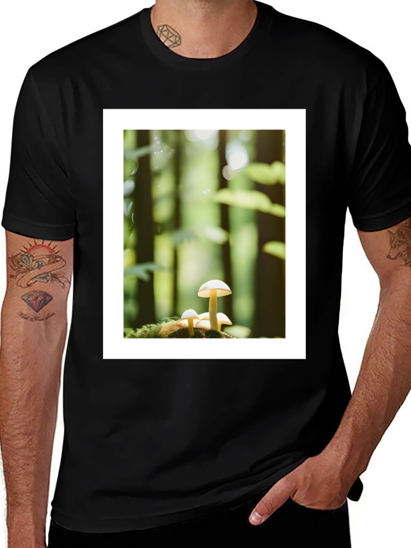 Variant 20 of Mushroom Forest Graphic Tee - Nature Lover's T-Shirt