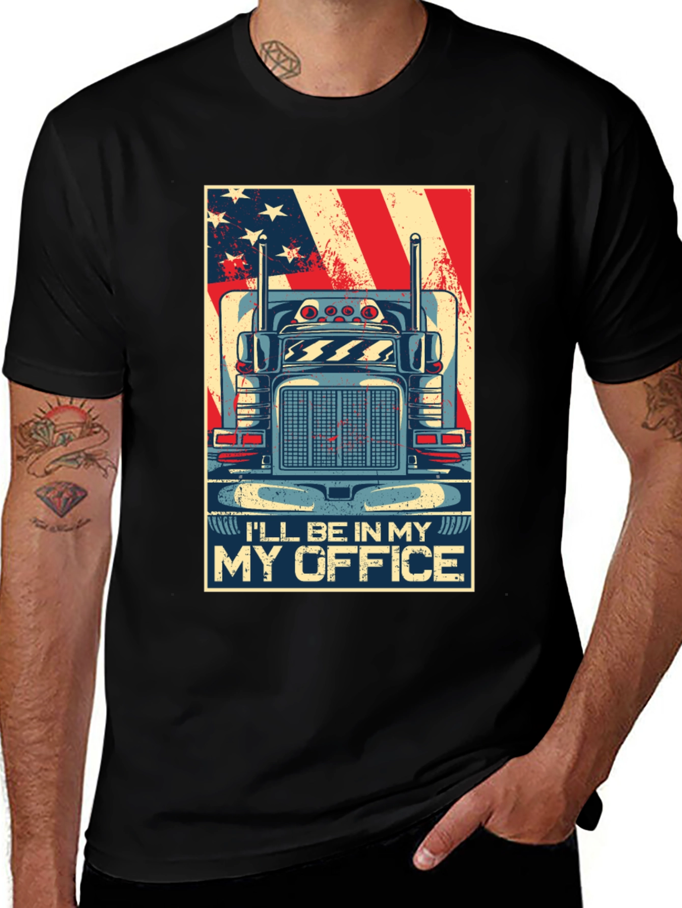 Trucker T-Shirt - I'll Be In My Office
