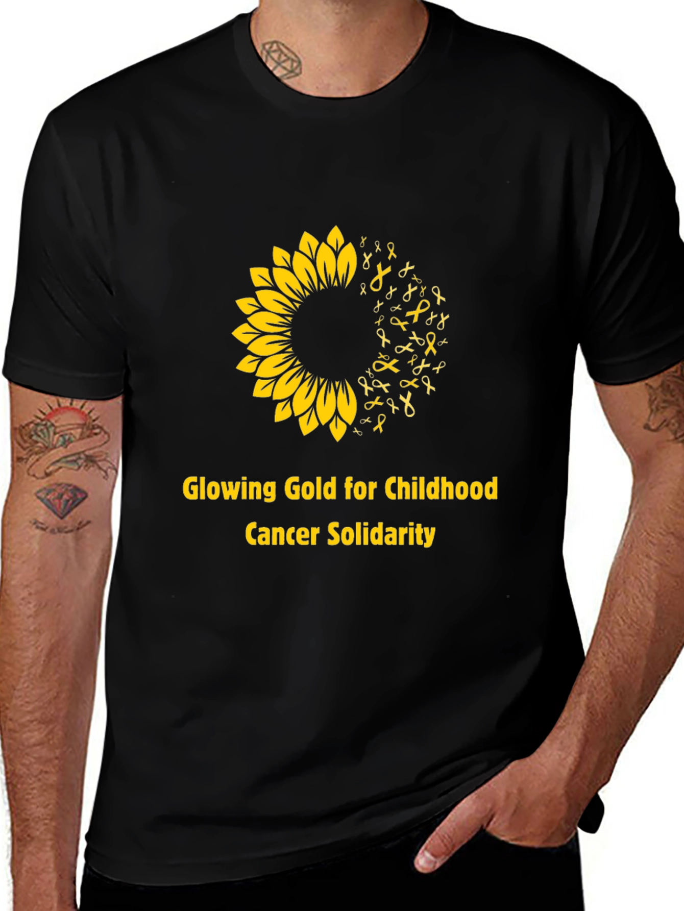 Variant 22 of Childhood Cancer Solidarity T-Shirt