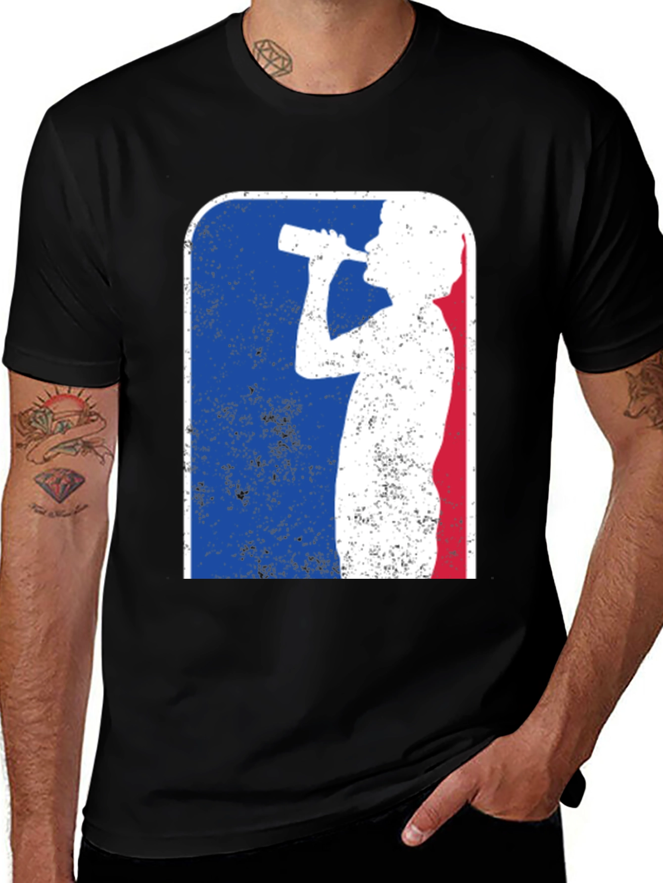 Variant 11 of Retro Drinking Team T-Shirt - Funny Party Tee