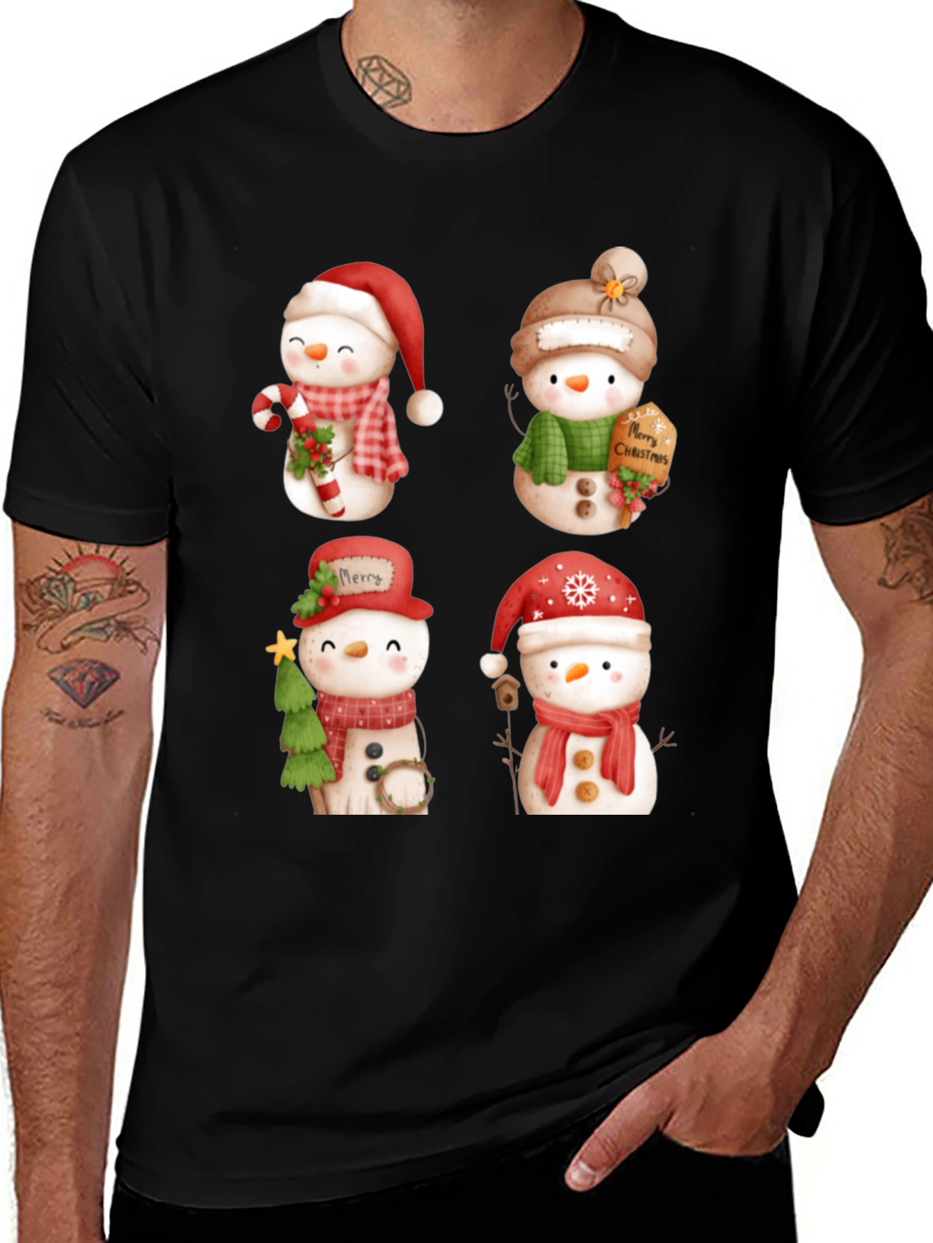 Variant 12 of Festive Snowman T-Shirt