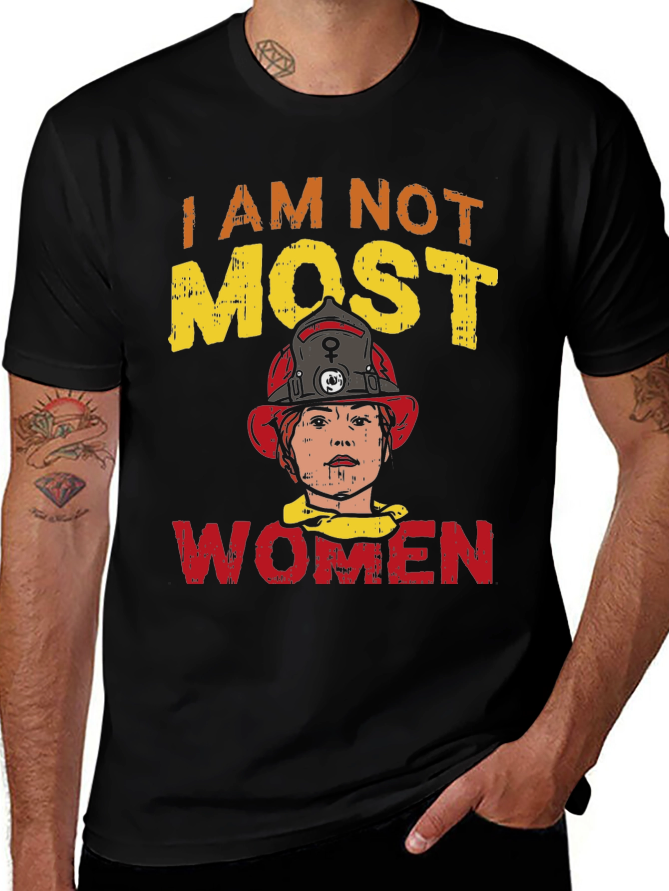 Variant 25 of I Am Not Most Women Firefighter T-Shirt
