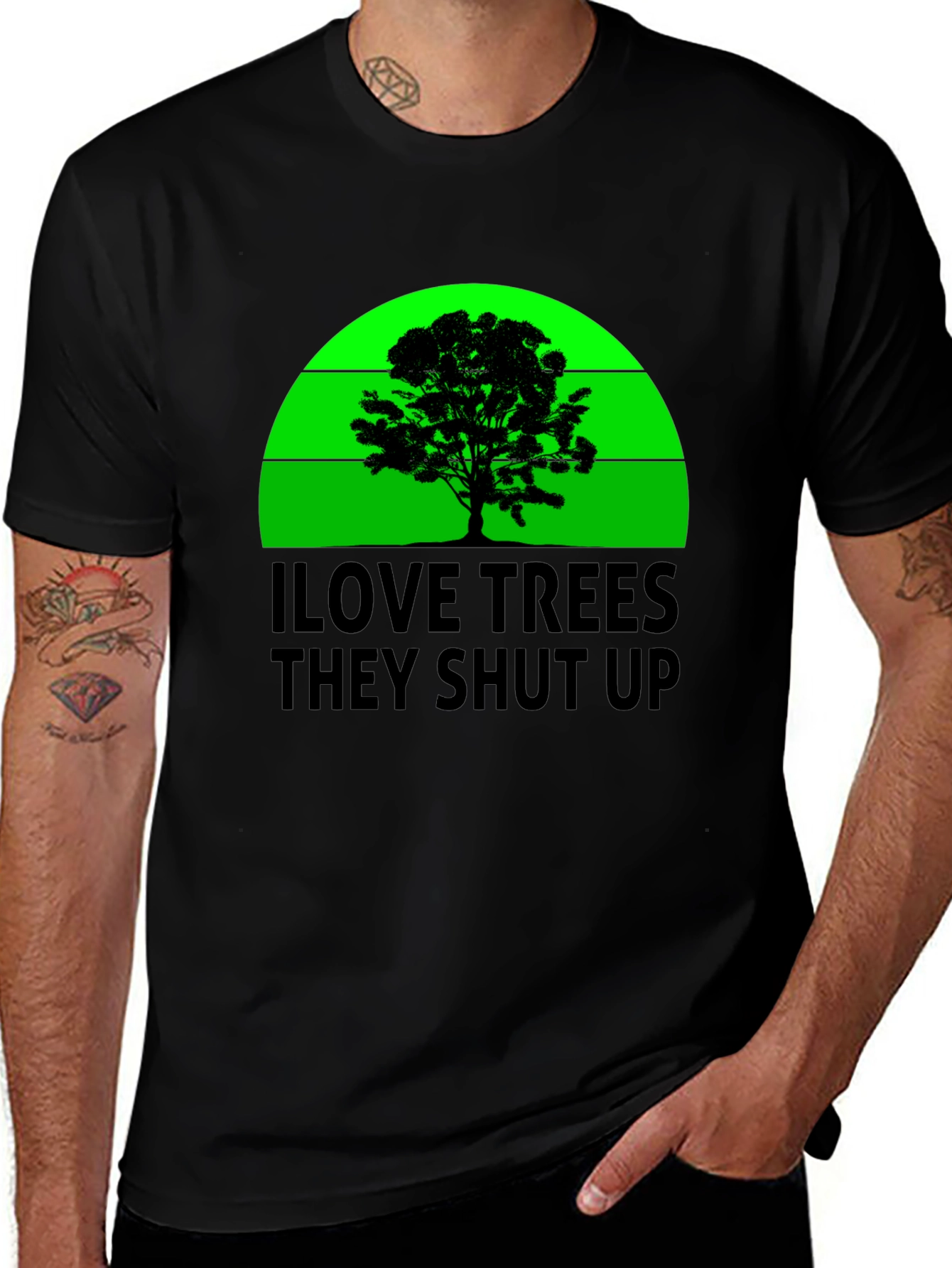 Variant 16 of I Love Trees T-Shirt - Funny Sarcastic Tee