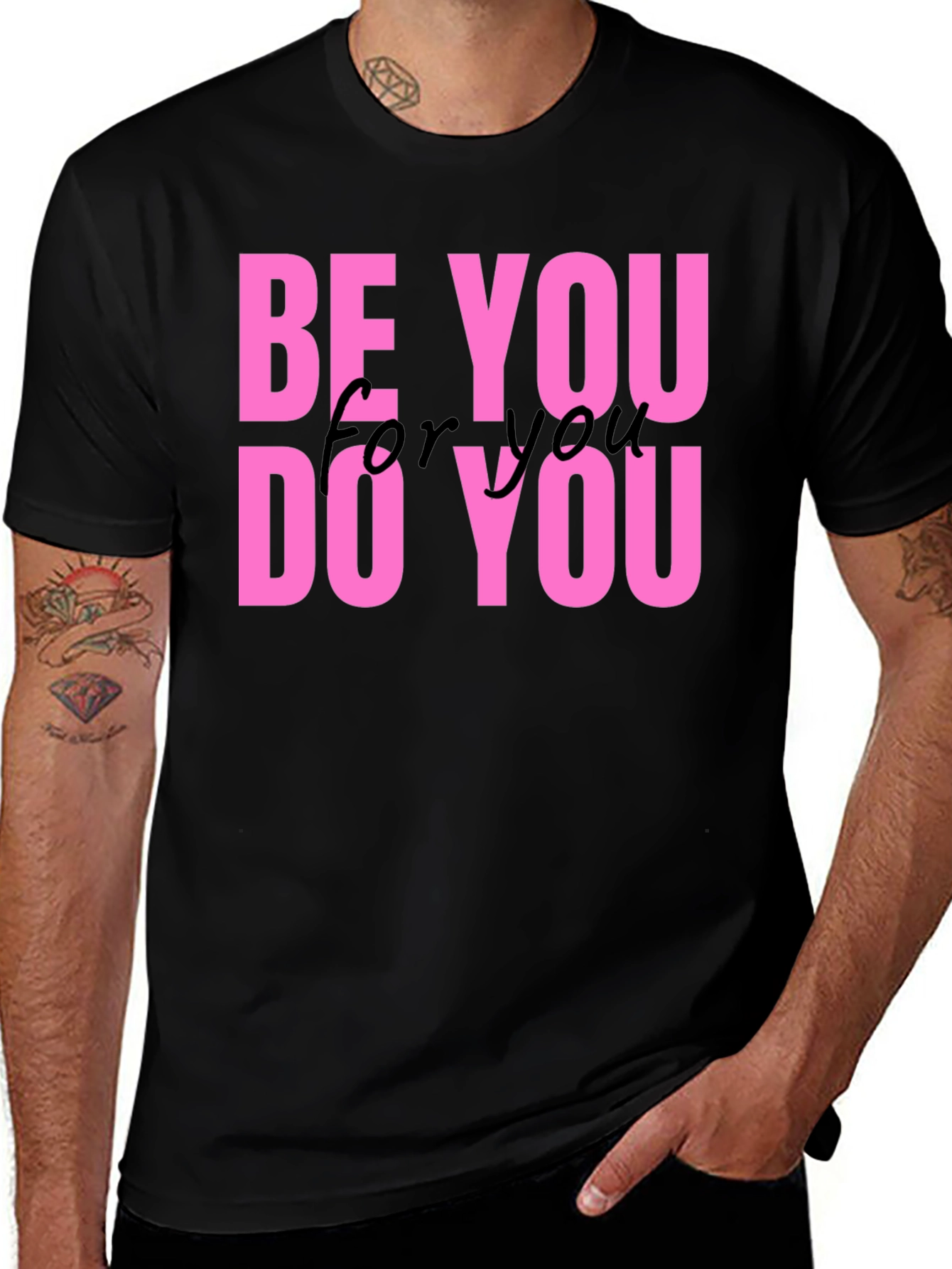 Variant 30 of Be You Do You Graphic Tee - Black