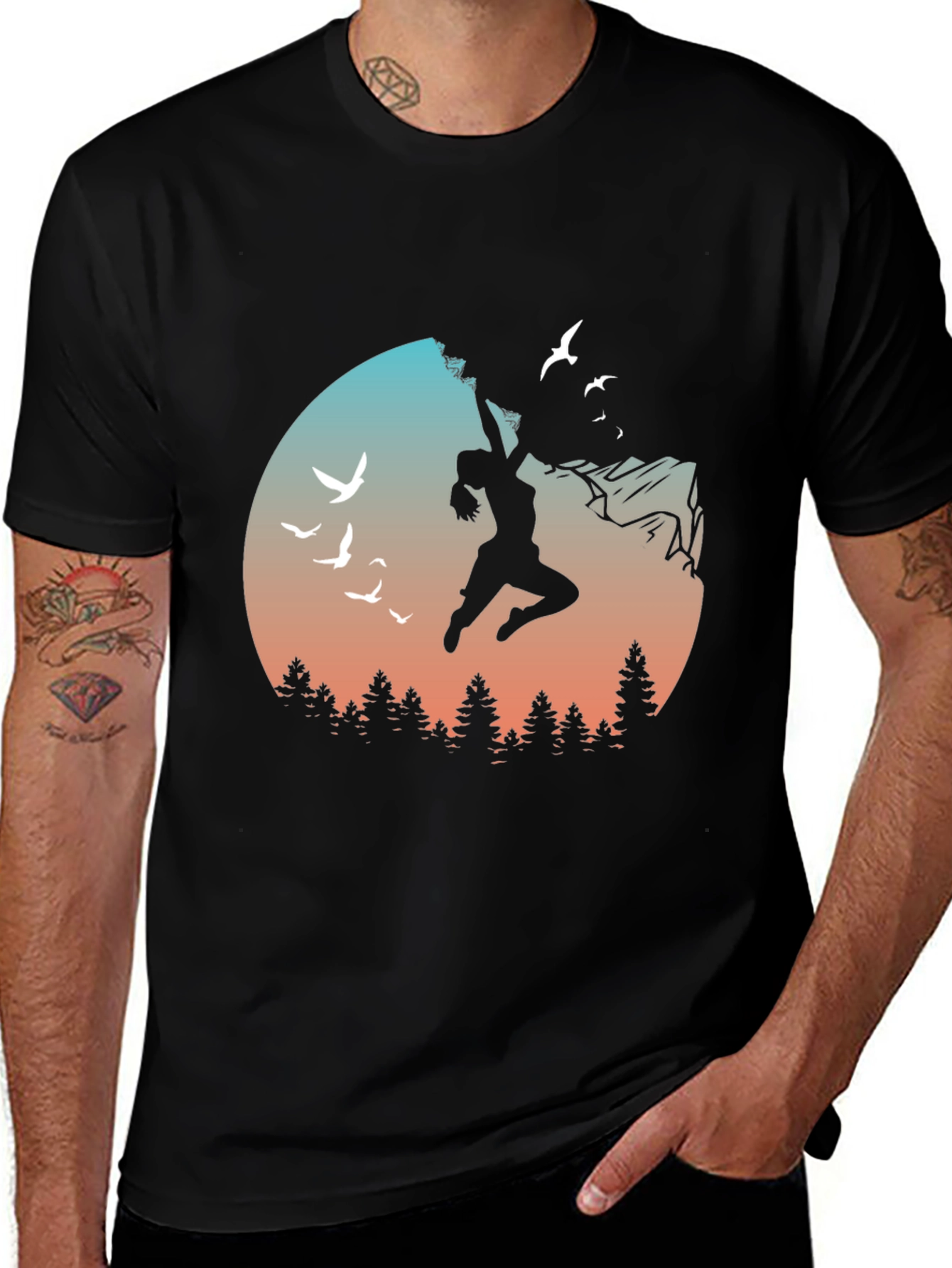 Variant 16 of Adventure Climbing Graphic Tee