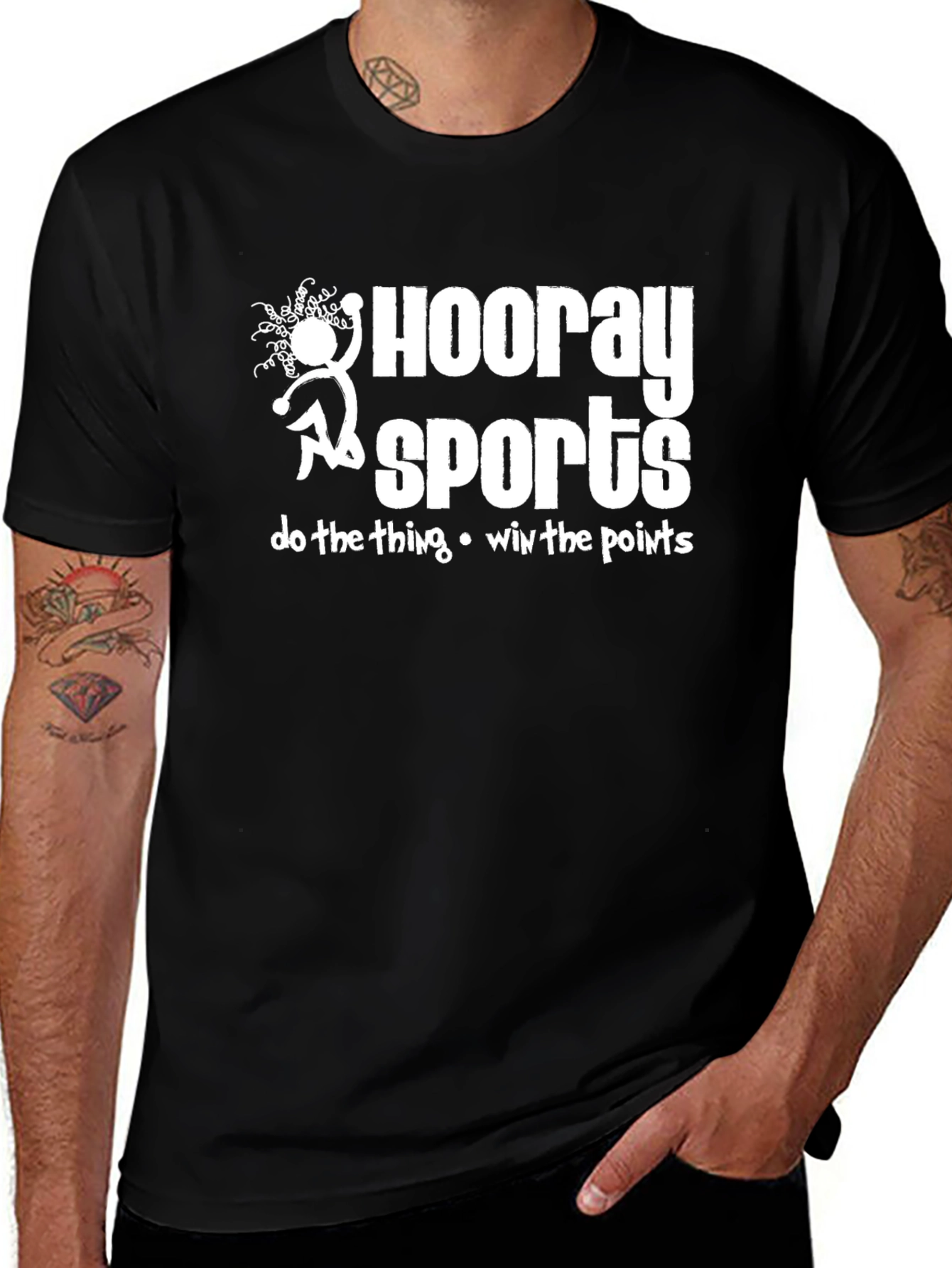Variant 29 of Hooray Sports Black Graphic T-Shirt