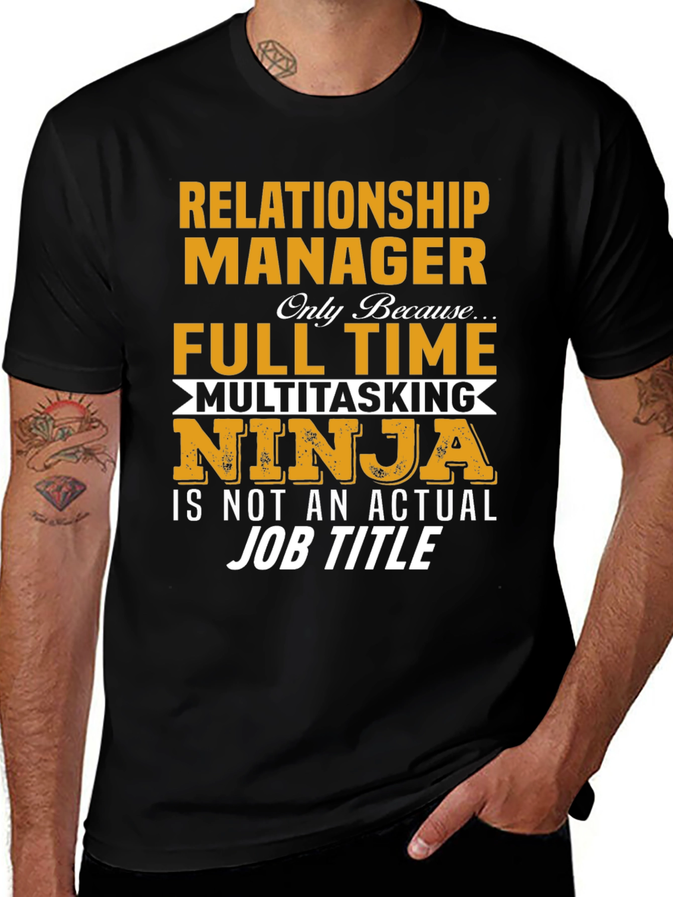 Variant 14 of Relationship Manager T-Shirt: Full Time Multitasking Ninja