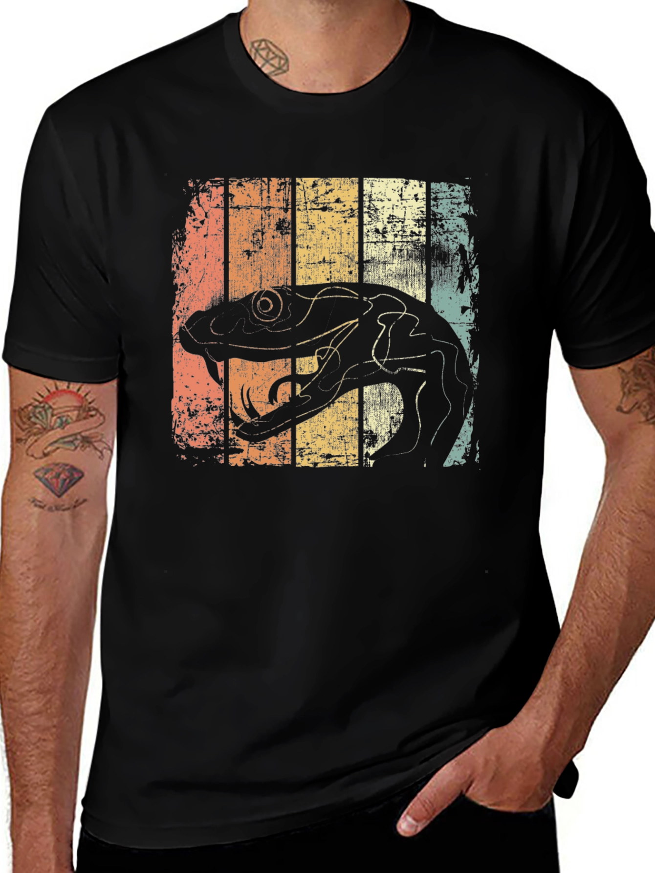 Variant 13 of Vintage Snake Graphic T-Shirt - Retro Style