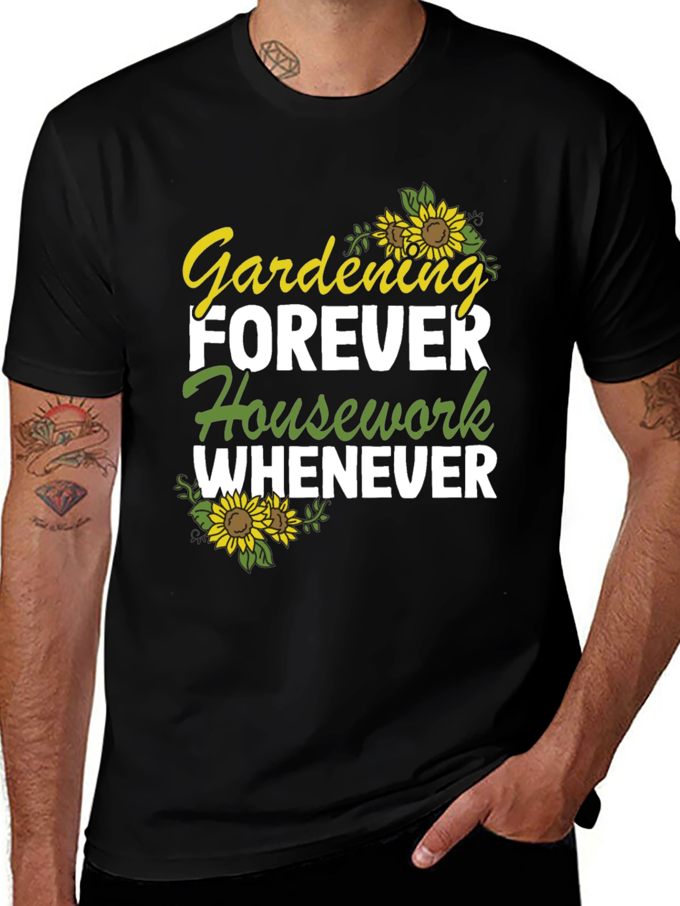 Variant 17 of Gardening Forever Graphic T-Shirt