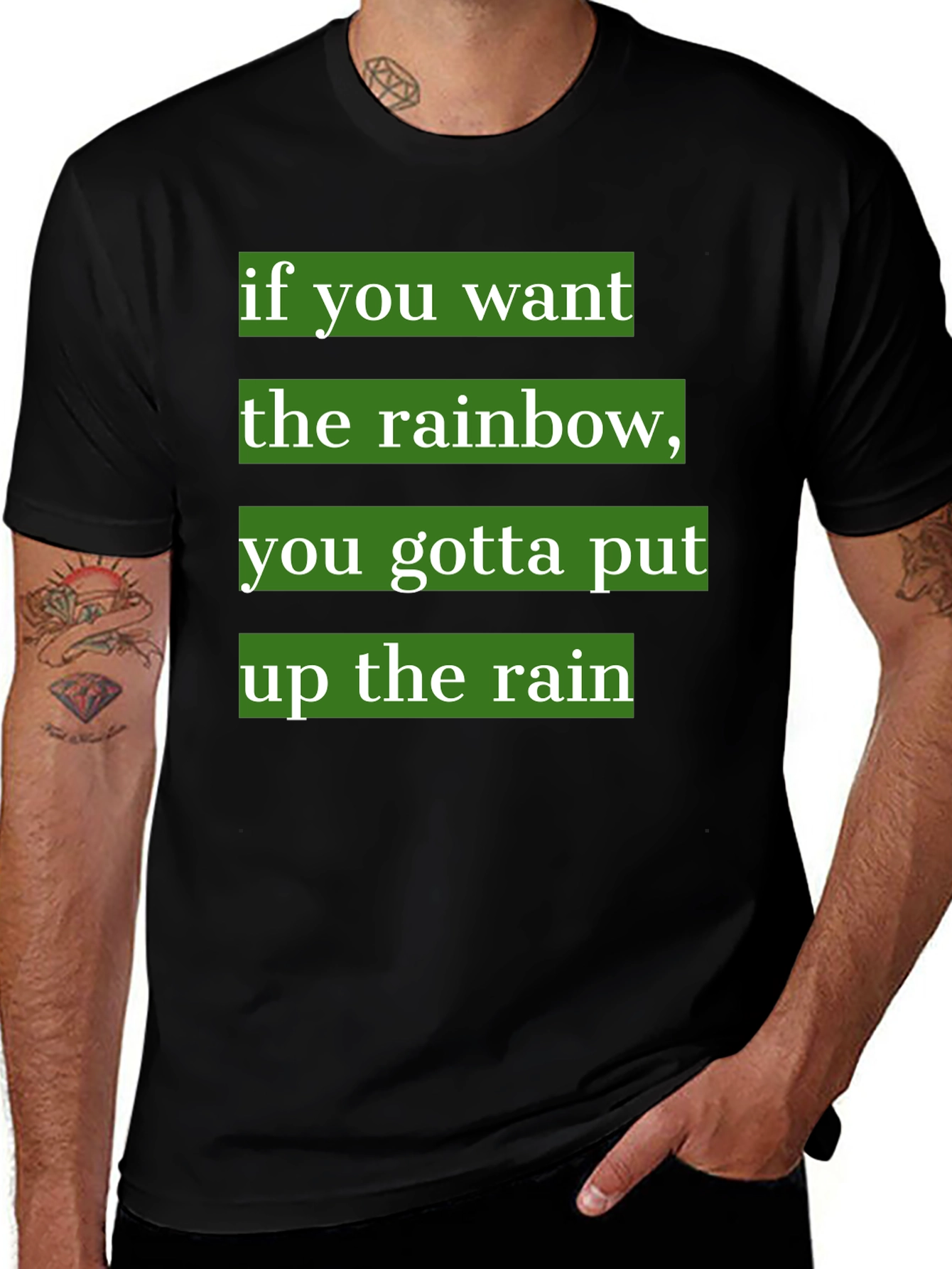 Variant 27 of Rainbow T-Shirt: If You Want the Rainbow
