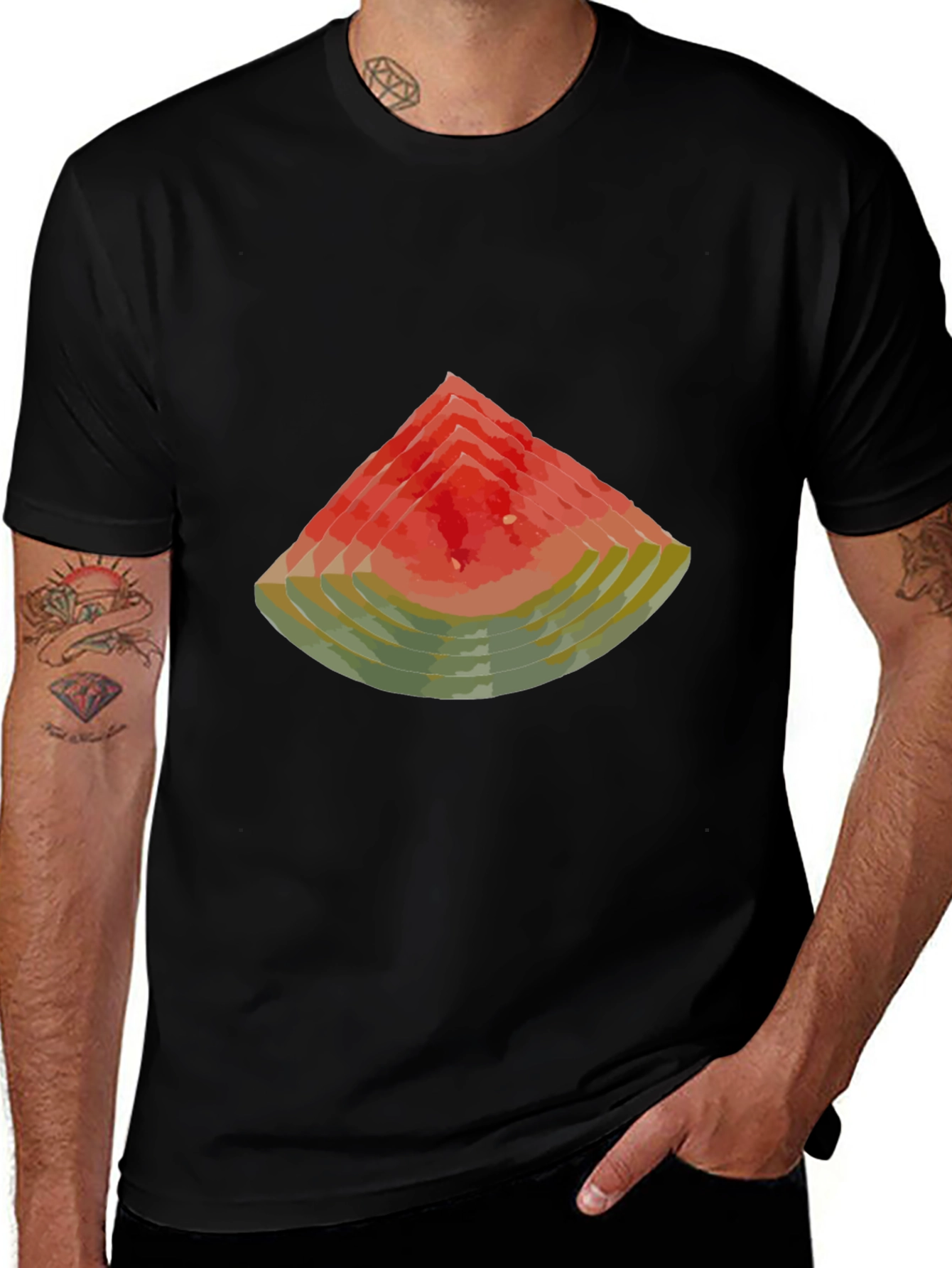 Variant 17 of Watermelon Graphic Tee - Cool Casual Style