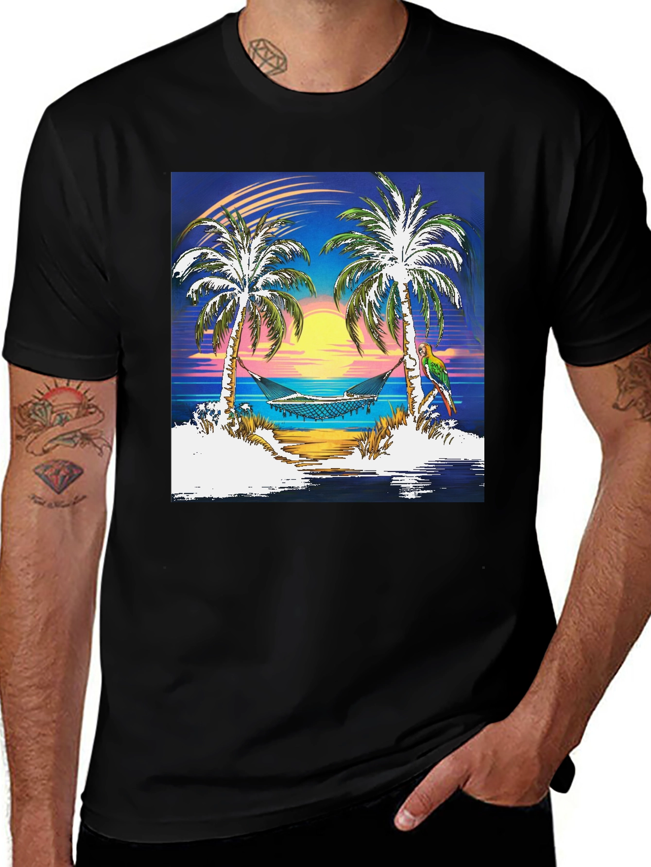 Variant 6 of Tropical Island Hammock T-Shirt