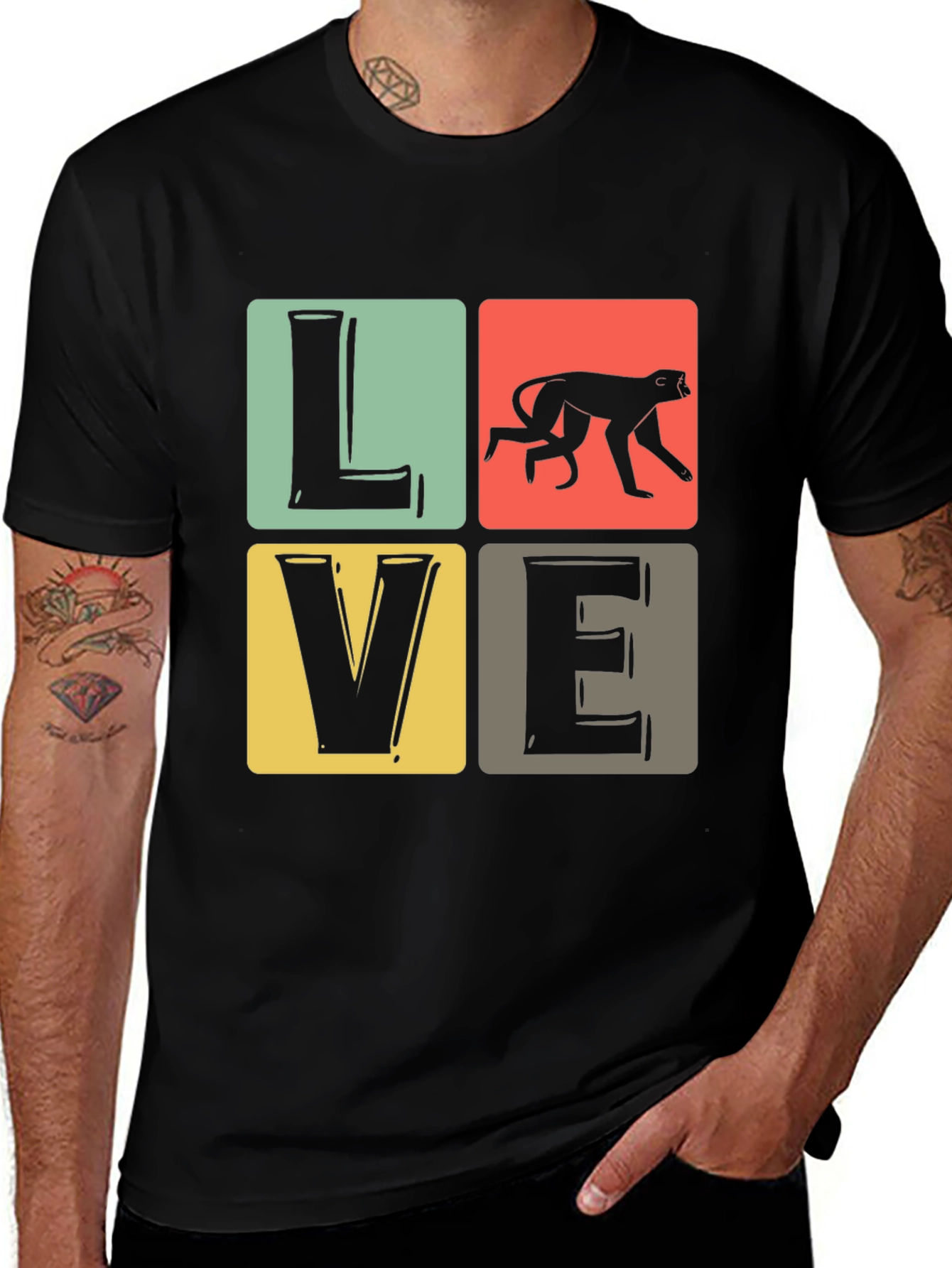Love Monkey Graphic T-Shirt - Unisex