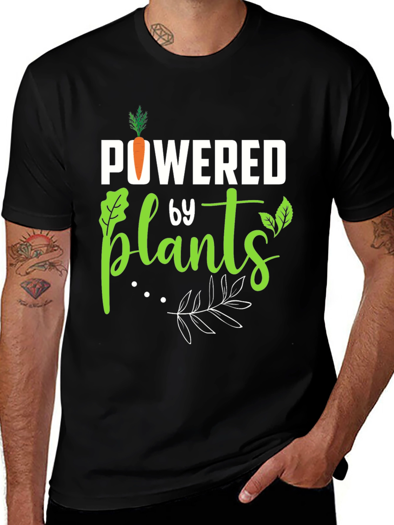 Variant 29 of Powered by Plants Graphic T-Shirt