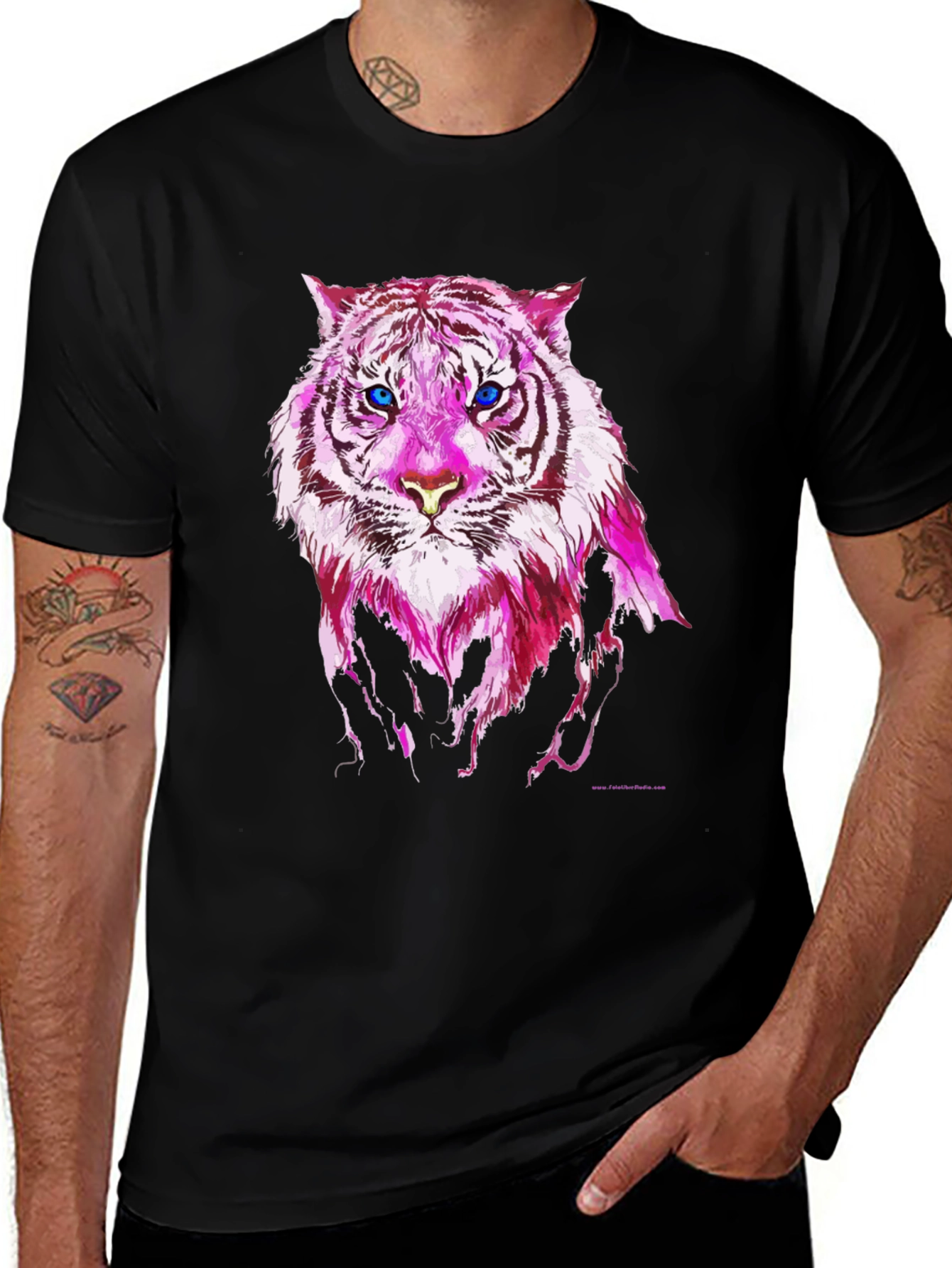 Variant 28 of Pink Tiger Graphic T-Shirt - Unique Animal Print