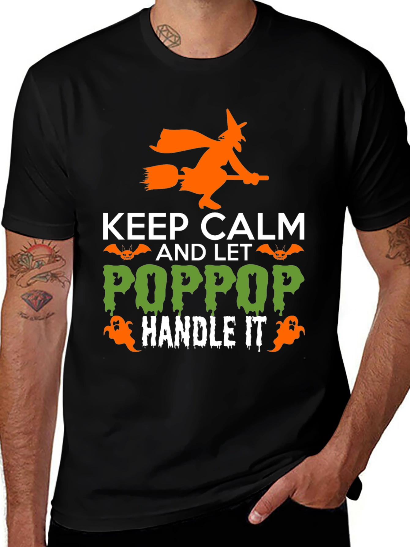 Keep Calm Poppop Halloween T-Shirt