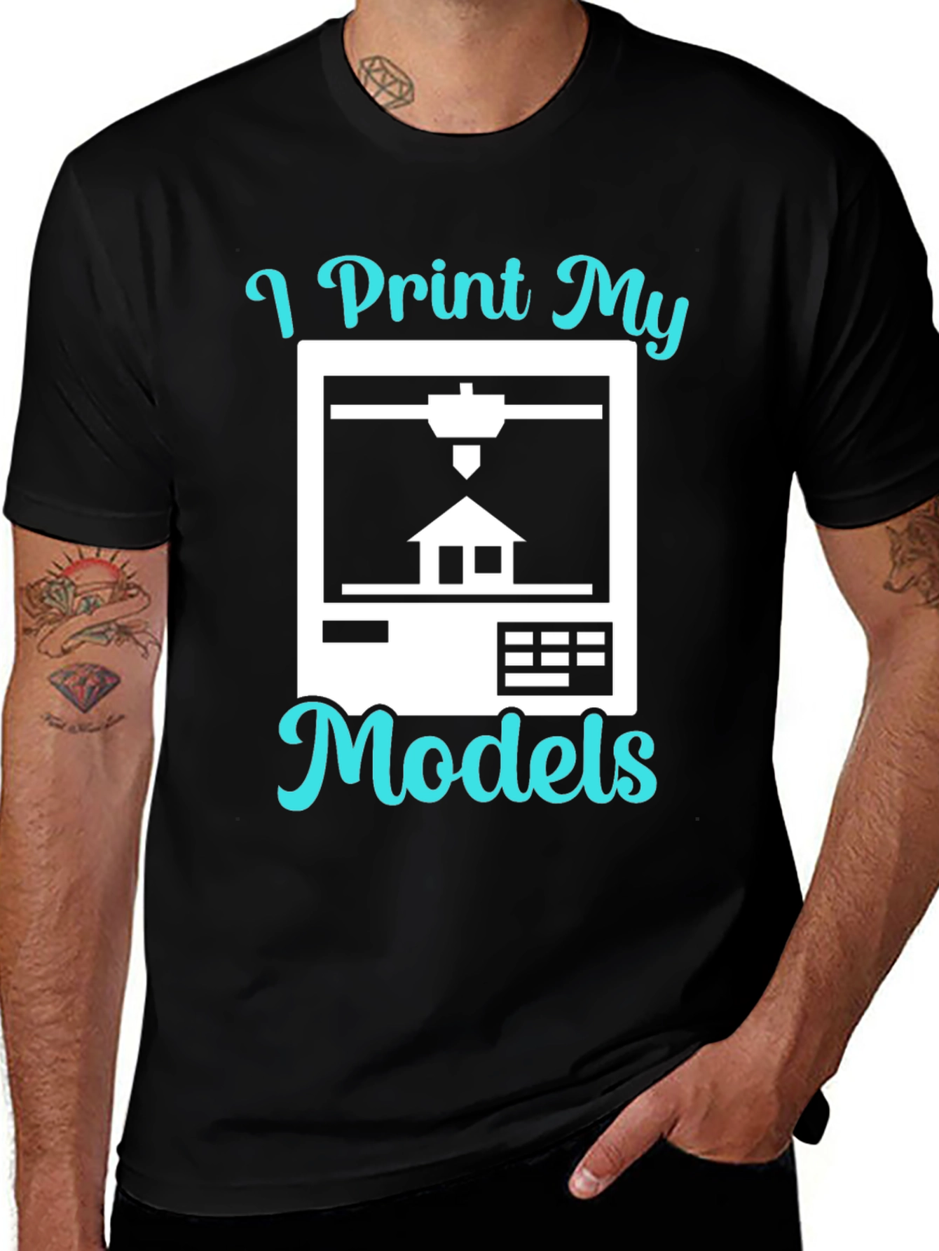 I Print My Models T-Shirt - 3D Printing Enthusiast Tee