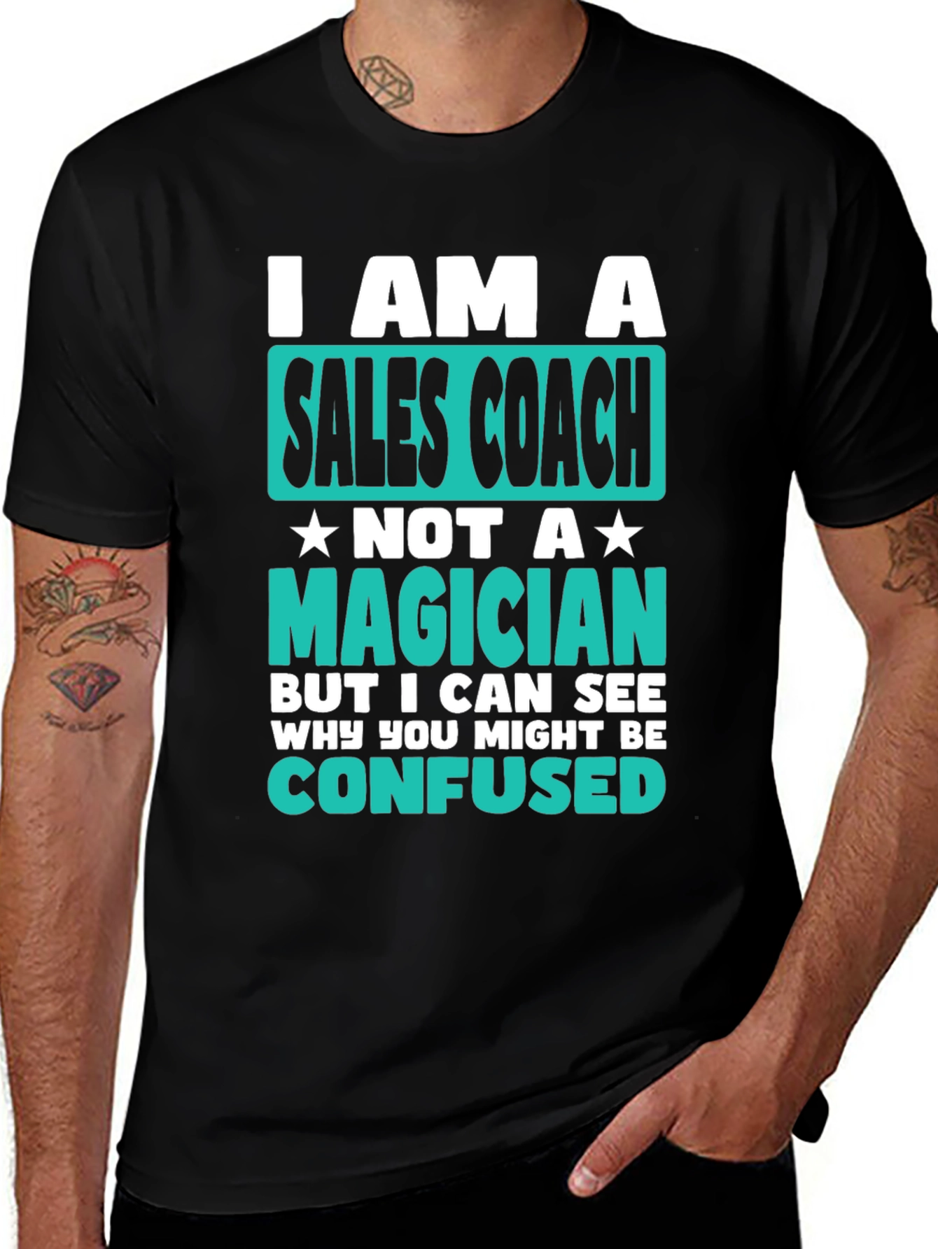 Variant 8 of Sales Coach T-Shirt - Funny Magician Tee