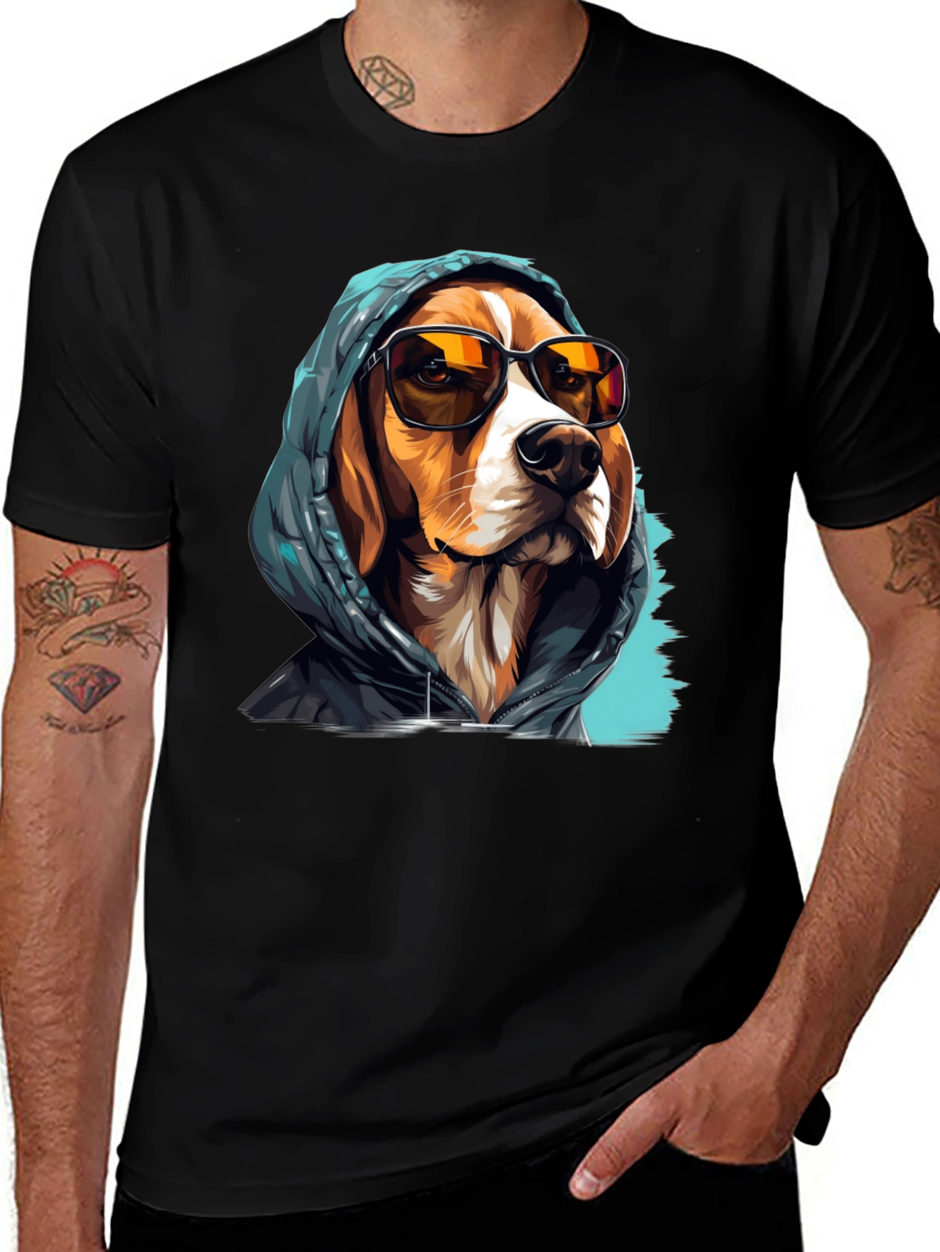 Variant 28 of Cool Dog Graphic Tee - Urban Style