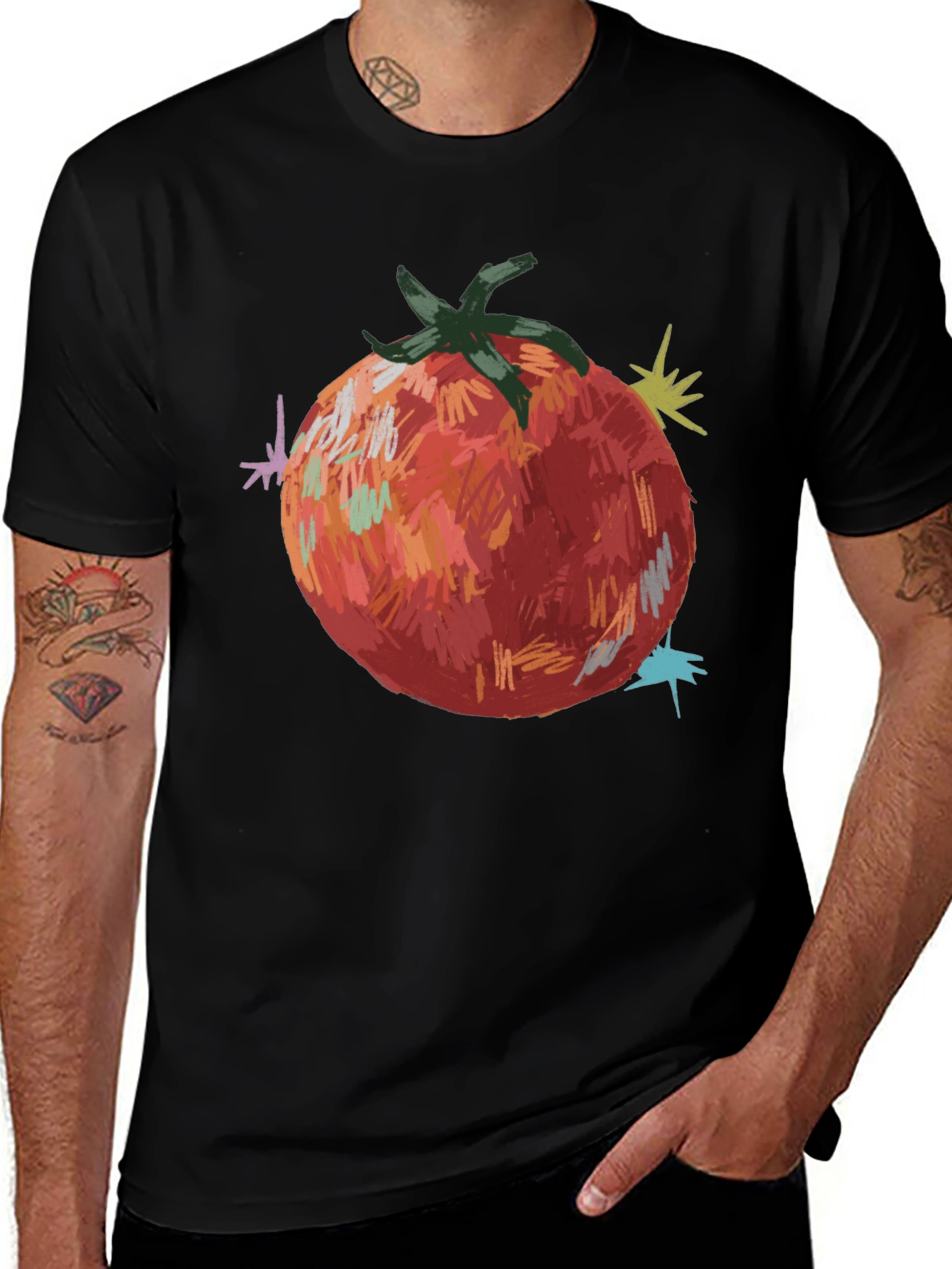 Variant 24 of Tomato Graphic T-Shirt - Quirky Fruit Tee