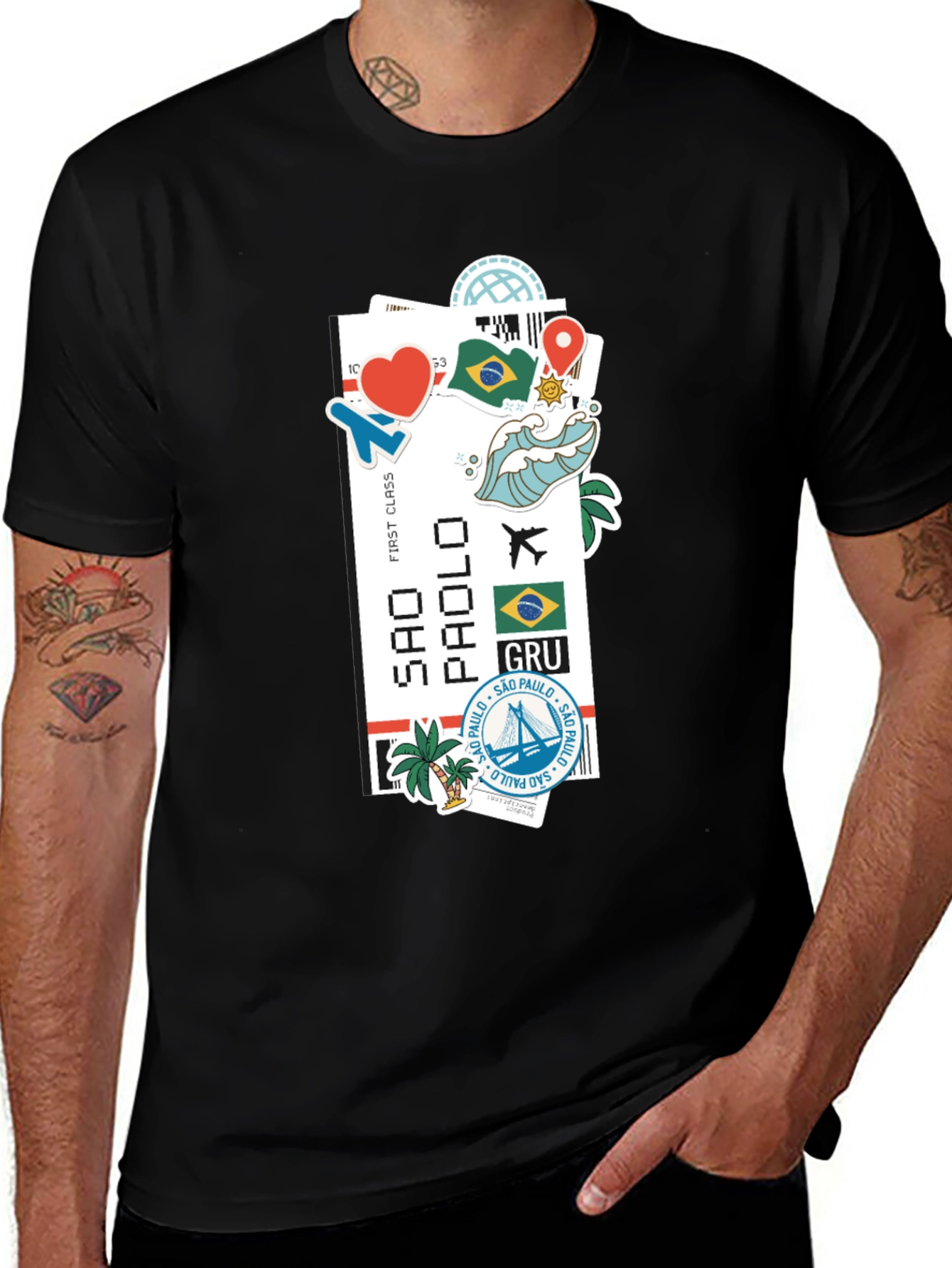 Variant 6 of Sao Paulo Ticket Graphic T-Shirt