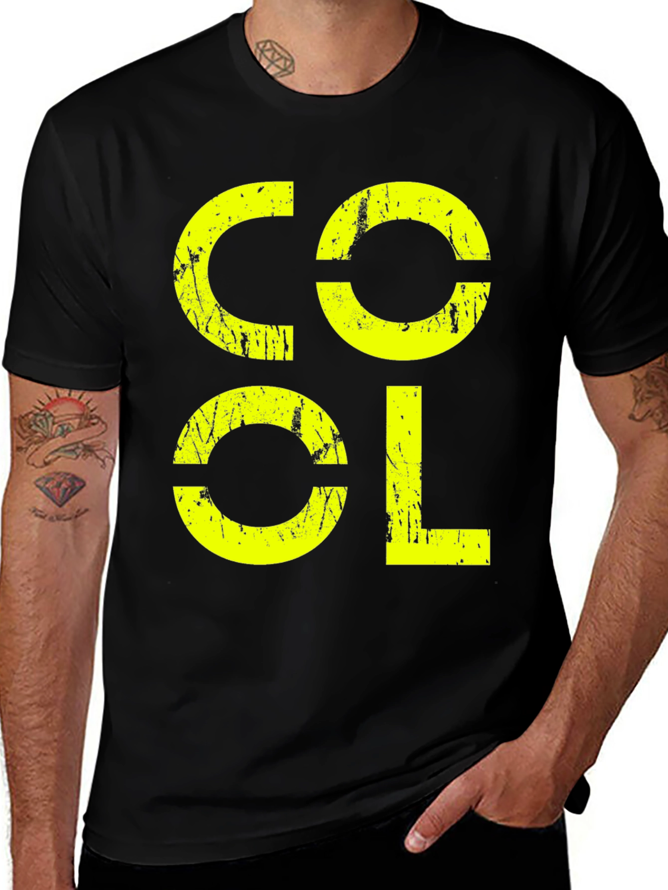 Variant 28 of Cool Graphic Print Black T-Shirt