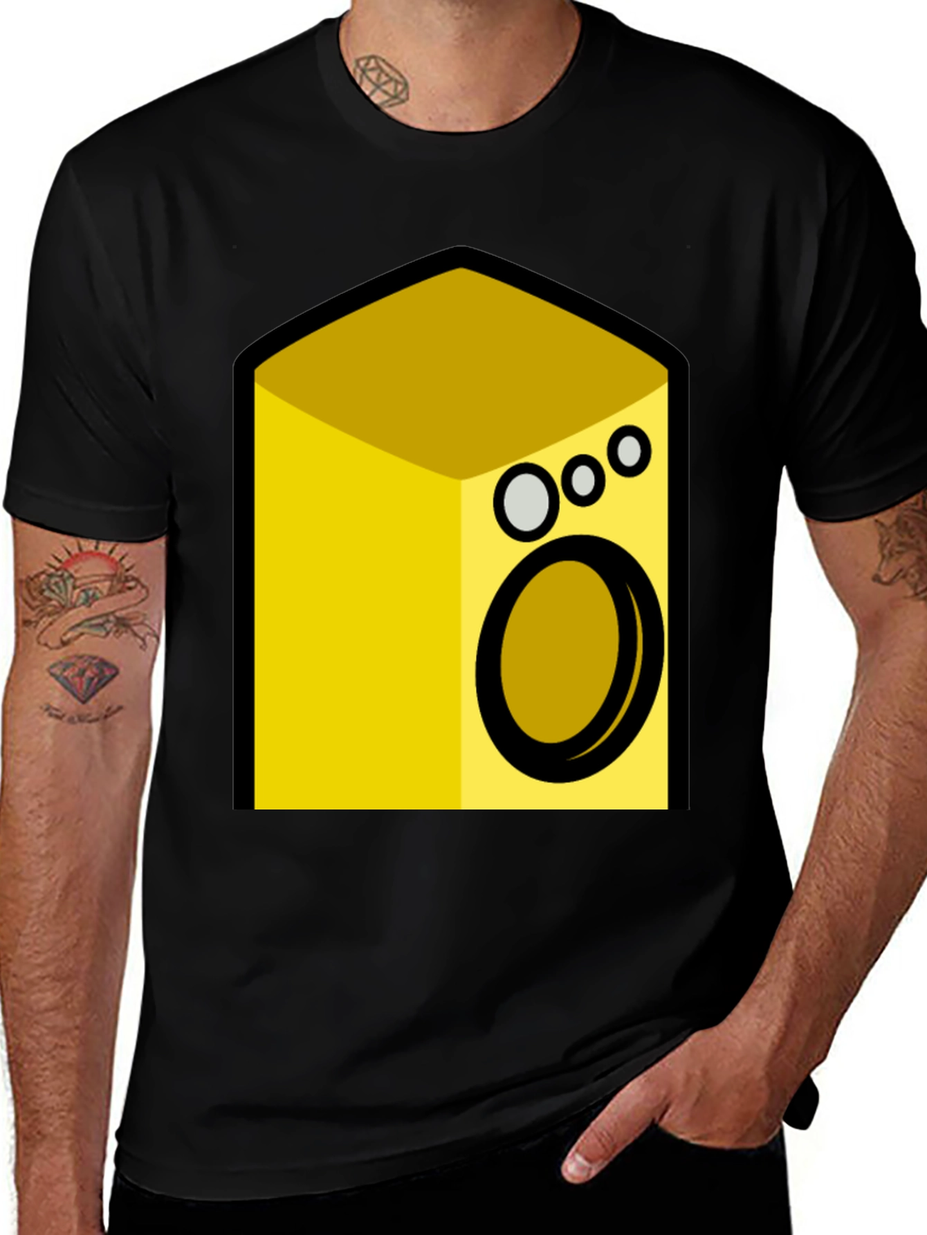 Speaker Graphic Black T-Shirt