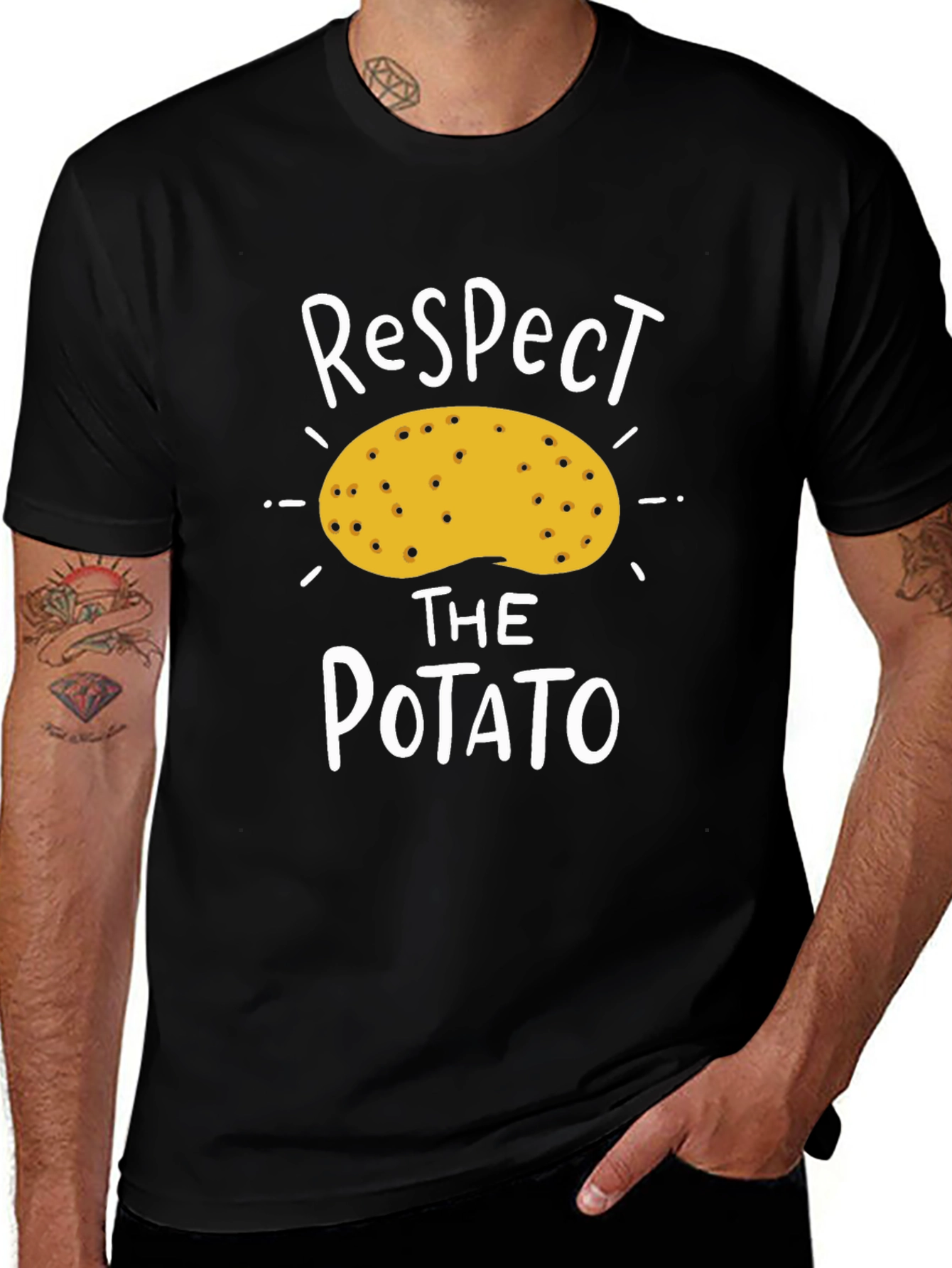 Variant 13 of Respect The Potato Graphic T-Shirt