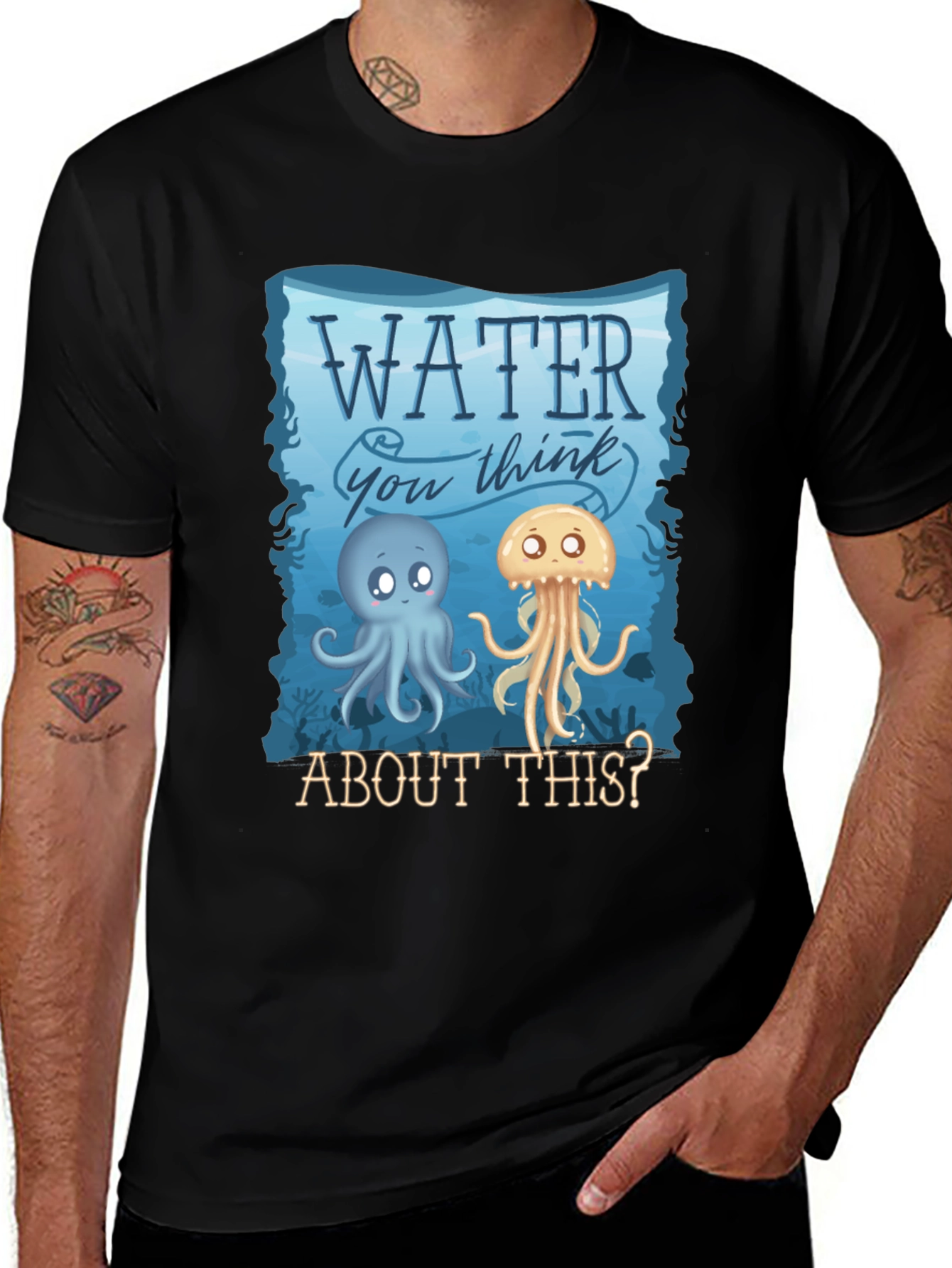 Variant 20 of Water You Think About This? Cute Sea Creature Graphic Tee