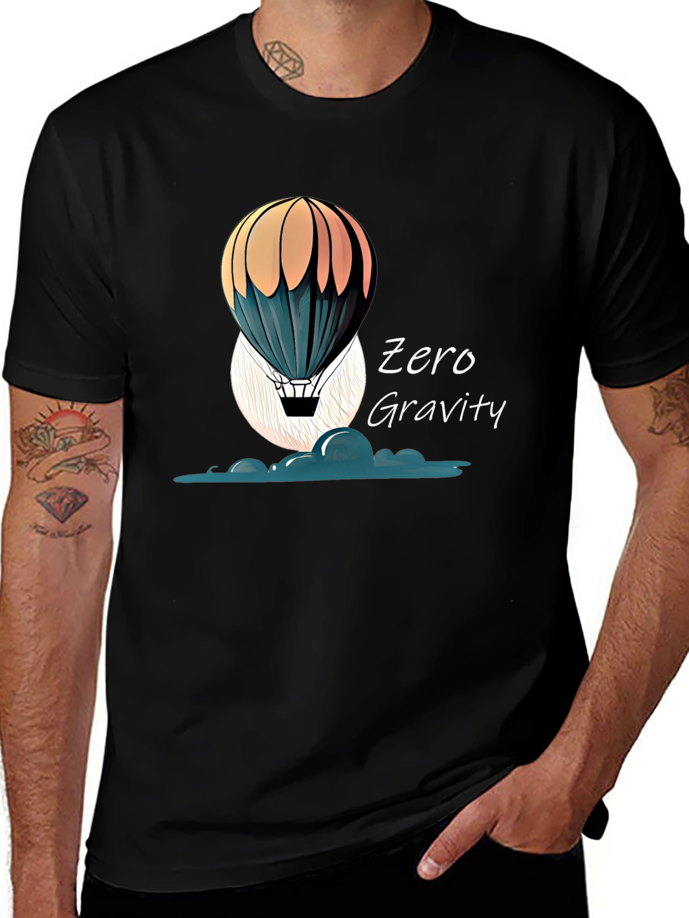 Variant 19 of Zero Gravity Hot Air Balloon Graphic Tee - Unisex